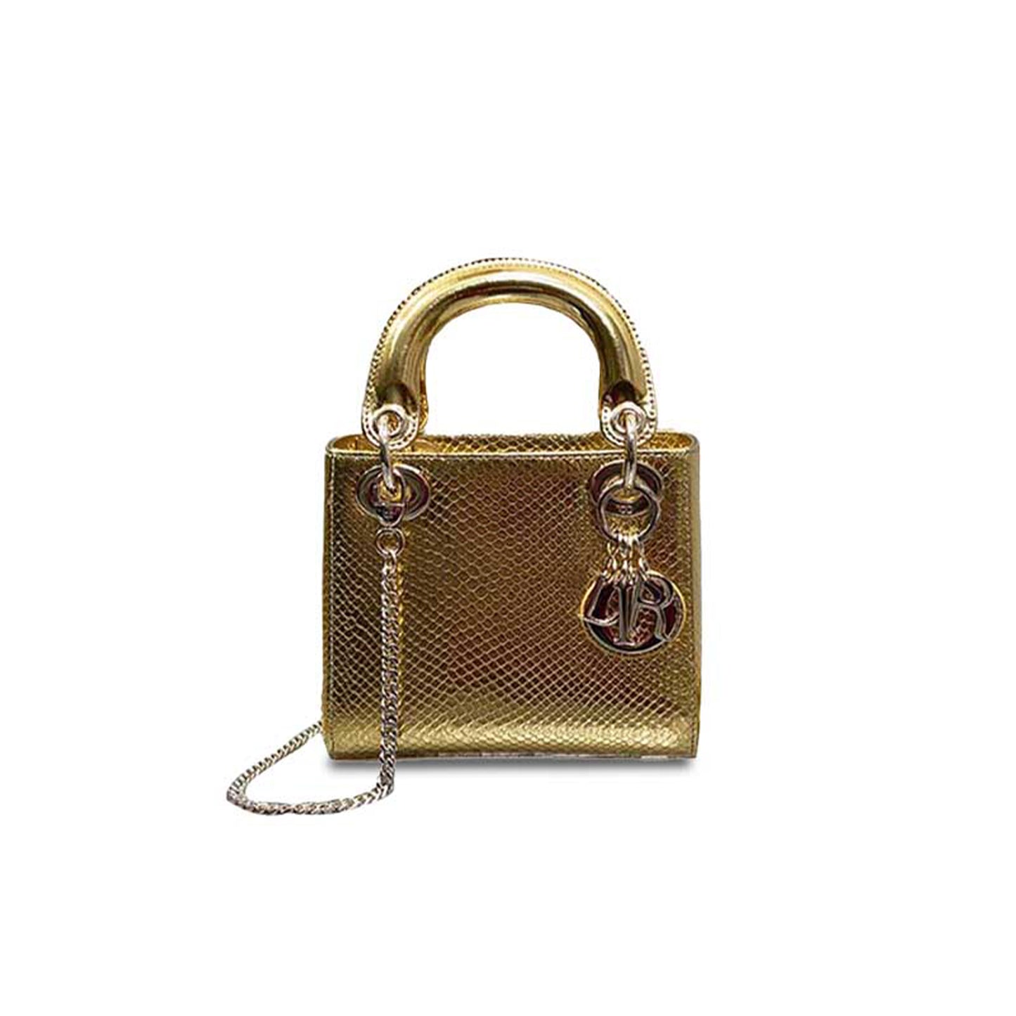 D*or lady D*or rare snakeskin (17*15*7cm)