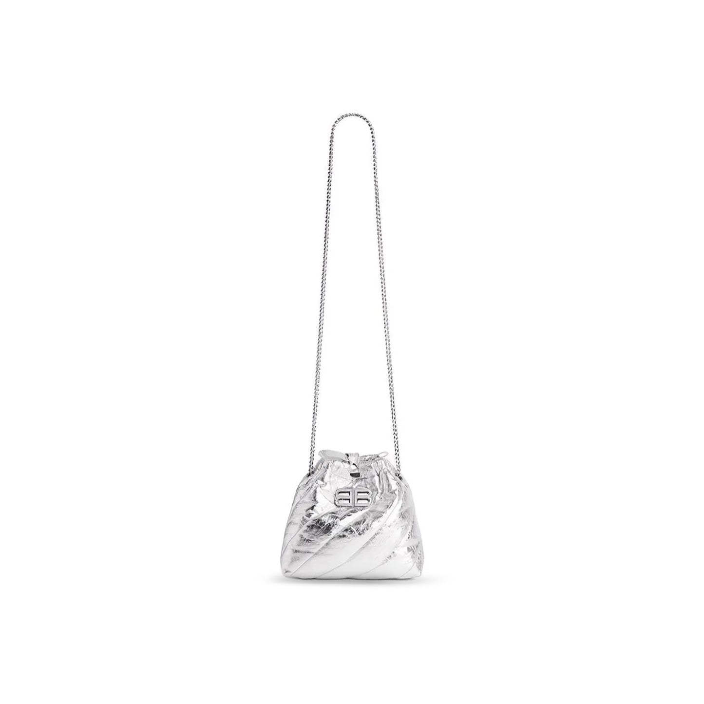 Ba*len*cia*ga women''s crush tote bag xs in silver 781796210iw8110 (20*20*7.8cm)