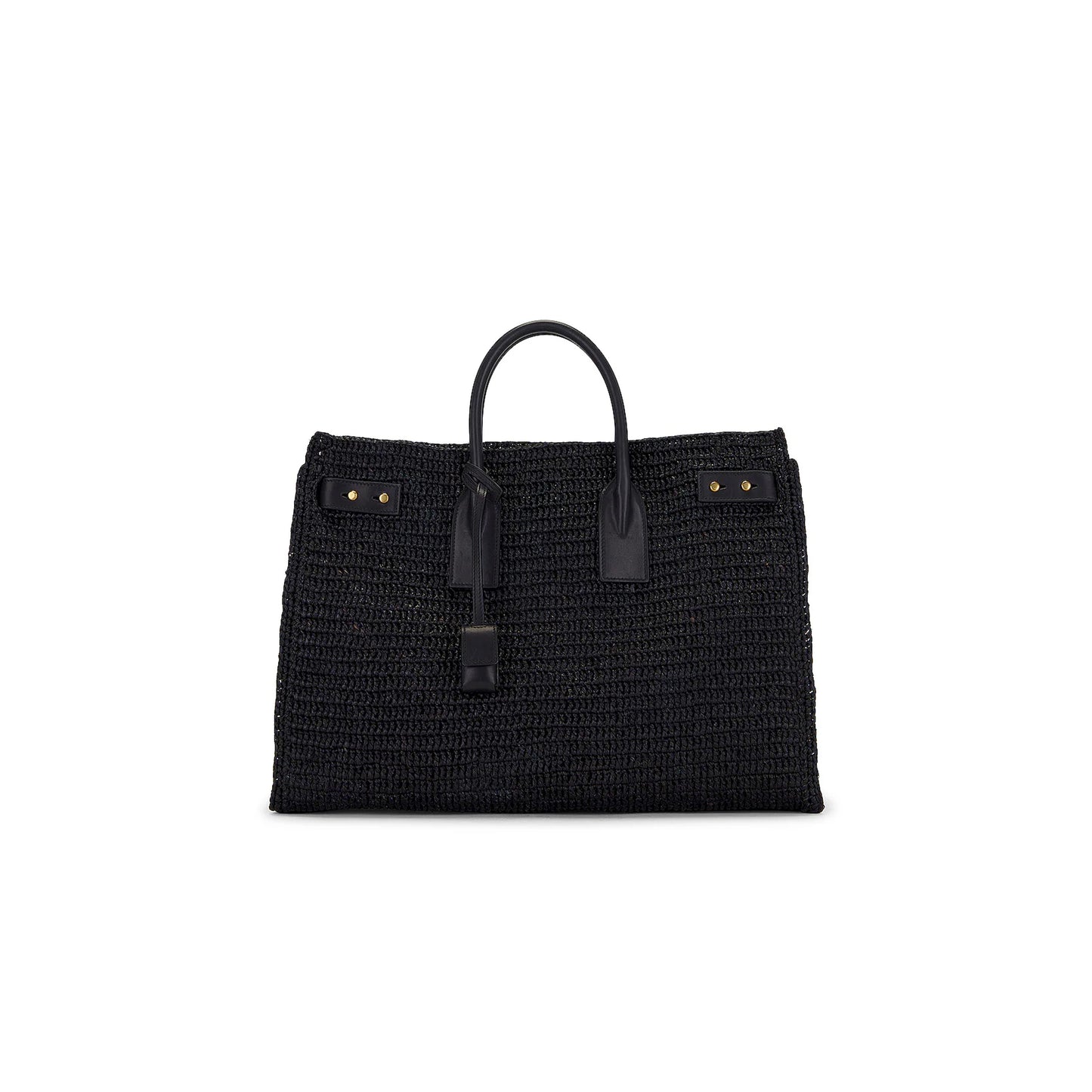 y*l sac de jour S*pple in raffia and leather-medium 751499gaady1000 (41*28*13cm)