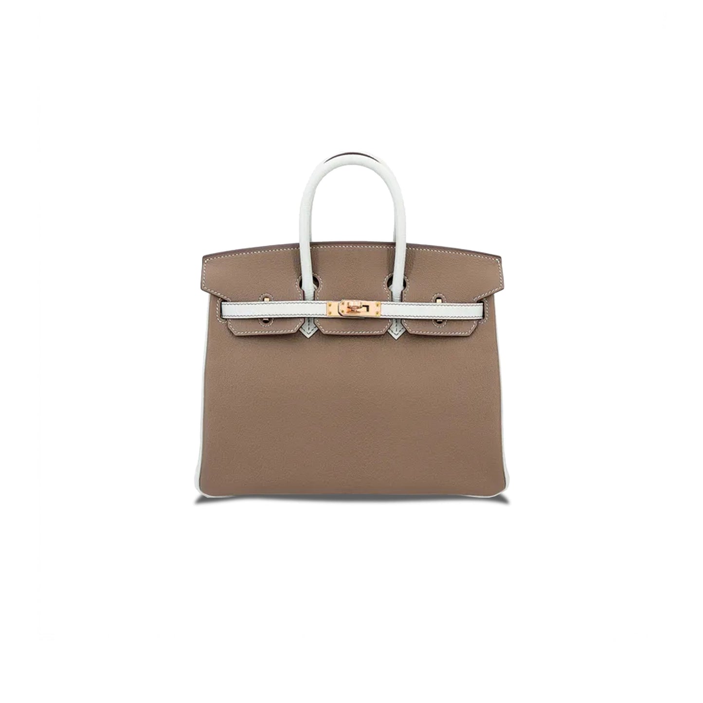 H**mes birkin 30 epsom elephant grey and milkshake white with gold buckle msbk3015501 (30*23*15cm)