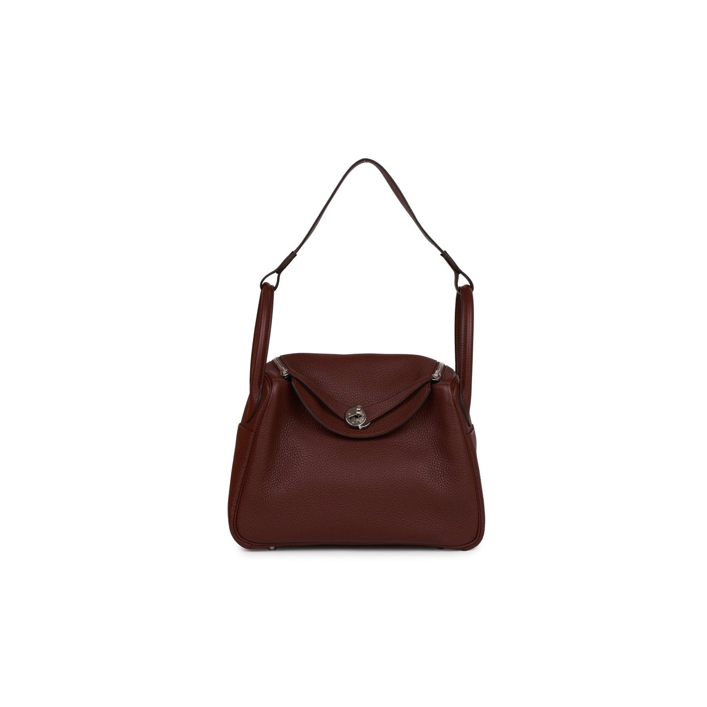 H**mes lindy 30 bordeaux clemence palladium hardware (30*19*16cm)
