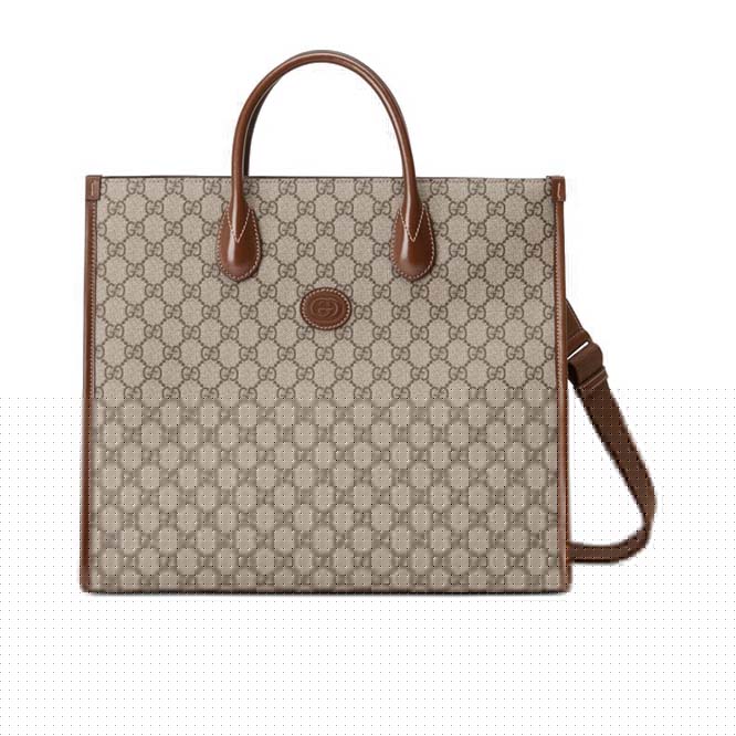 G*u*i medium tote with interlocking&g 674148 92thg 8563 īŧ37.5*33*15.5cmīŧ