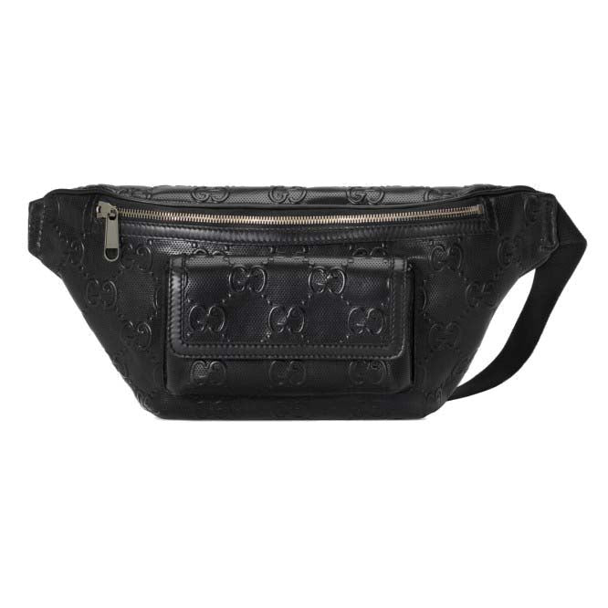 G*u*i gg embossed belt bag 645093 (28*18*8cm)