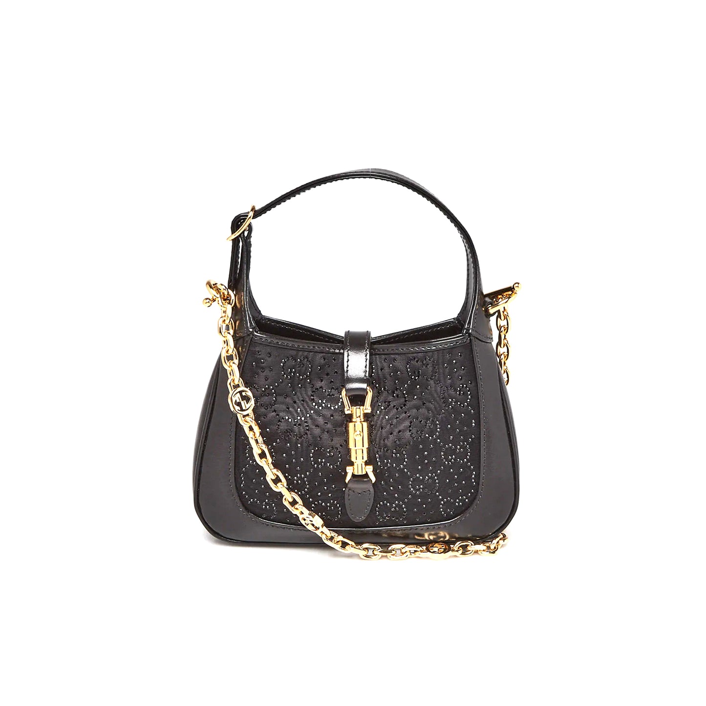 G*u*i satin crystal gg jackie 1961 mini bag 675799 (19*13*3cm)