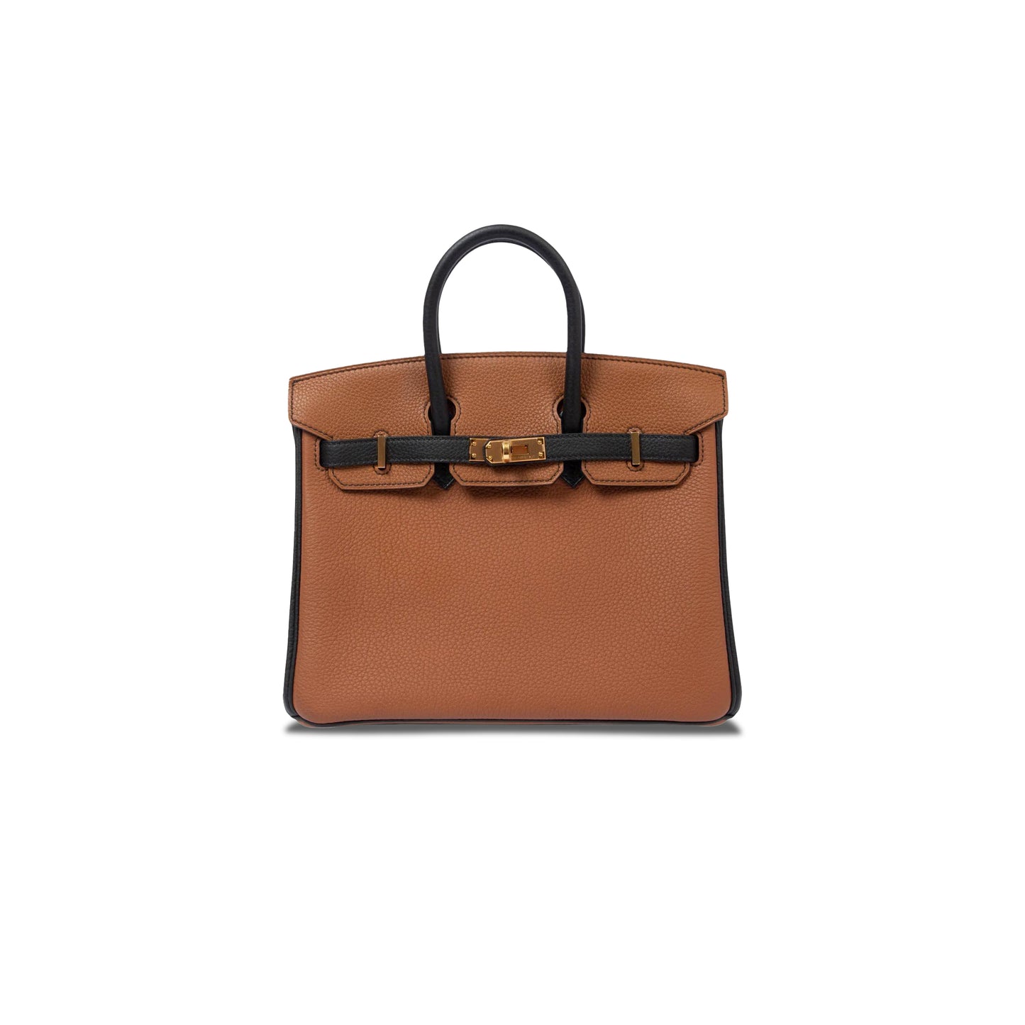 H**mes birkin 25 camel gold buckle bag 3649 (25*20*13cm)
