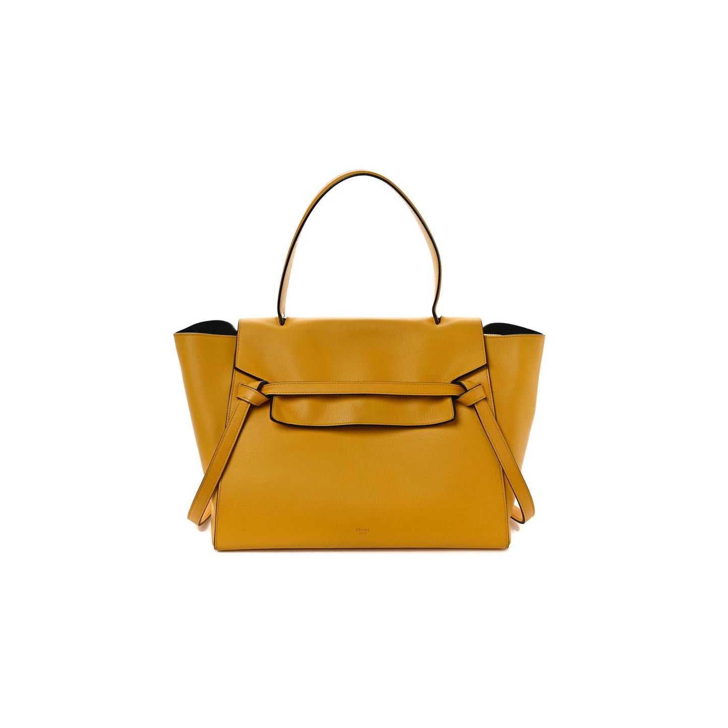 Ce**e baby grained calfskin micro belt bag yellow (33*23*22cm)