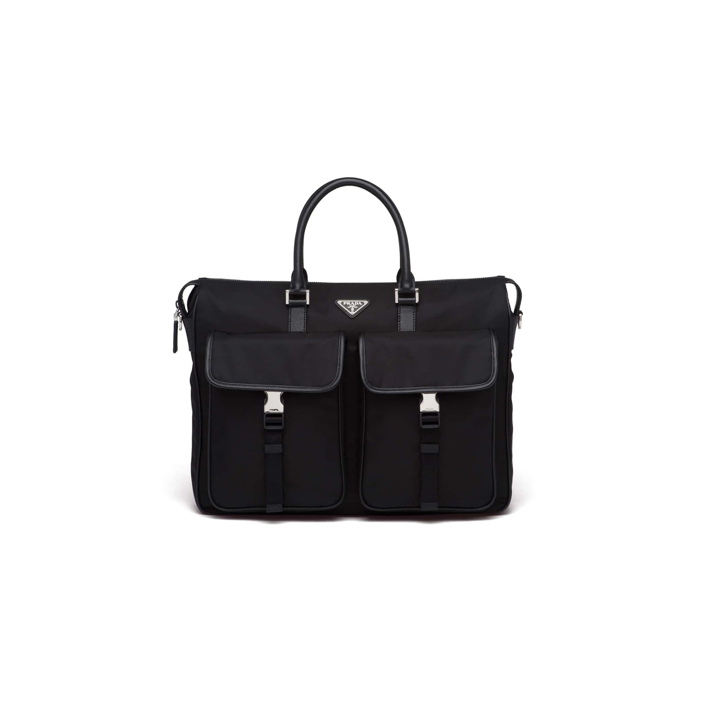 Pra*a nylon business bag handbag black 2ve017 (40*32*7cm)