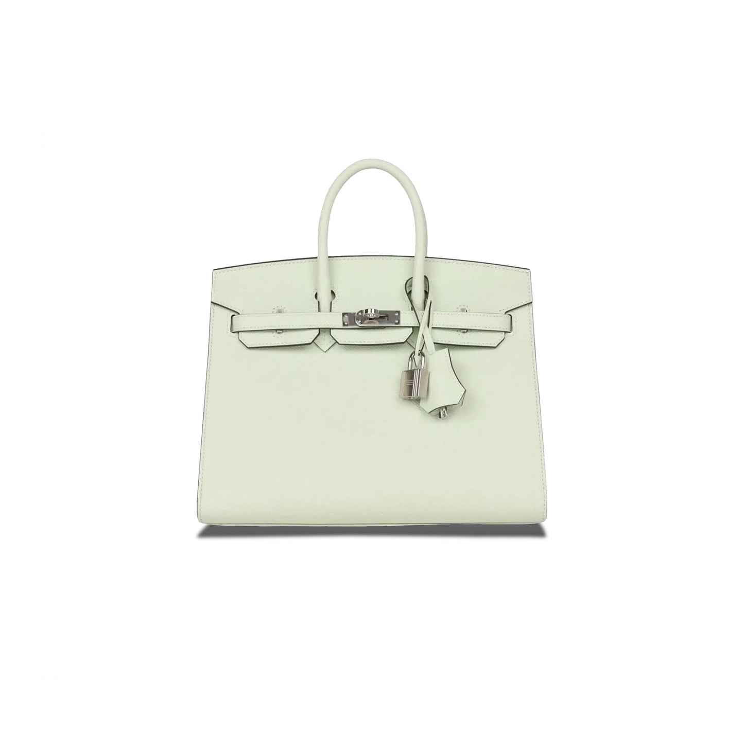 H**mes birkin 25 swift leather bubble green silver buckle bag h049362ck01 (25*20*13cm)