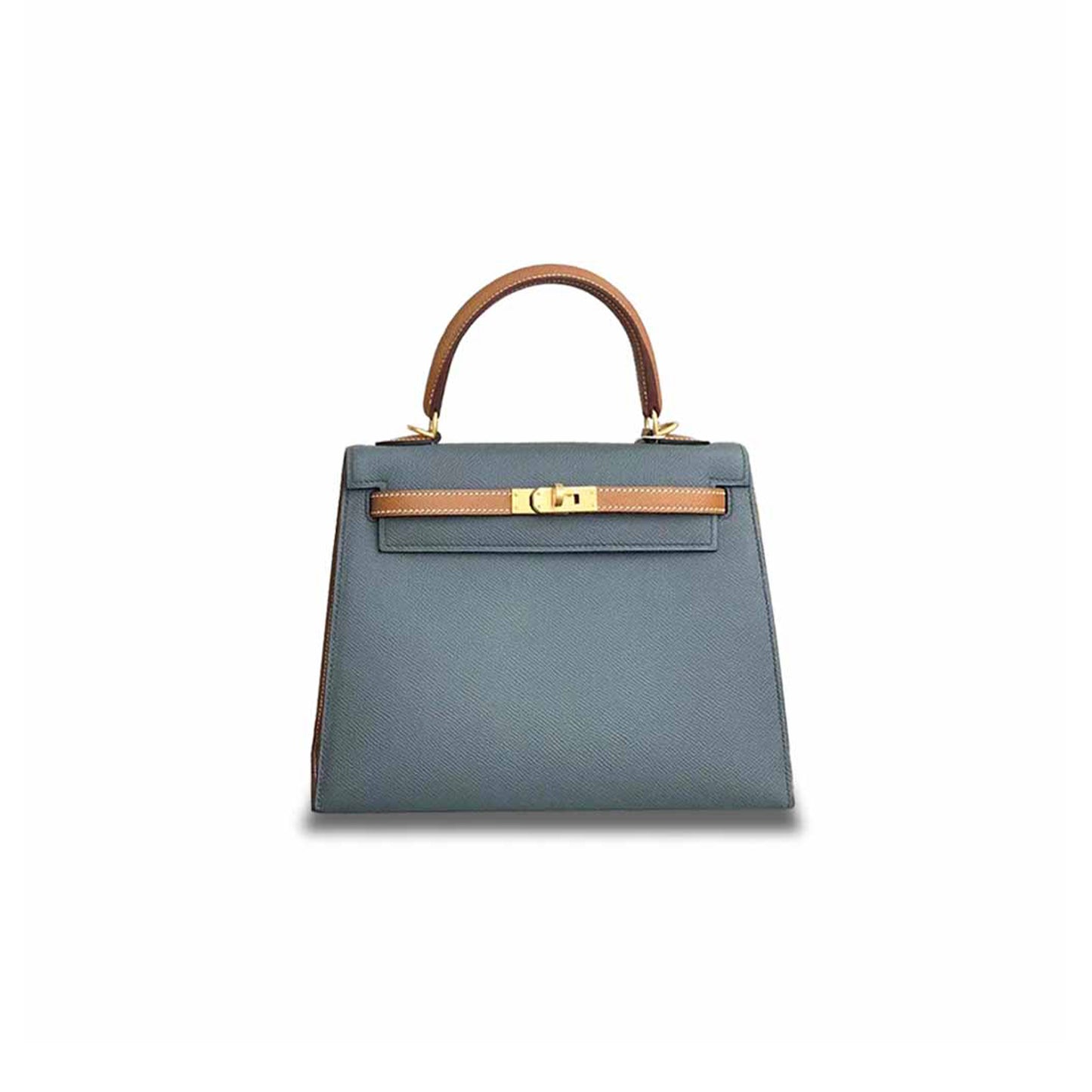 h**mes kelly 25 epsom almond green with G01den brown brushed gold buckle (25*17*7cm)