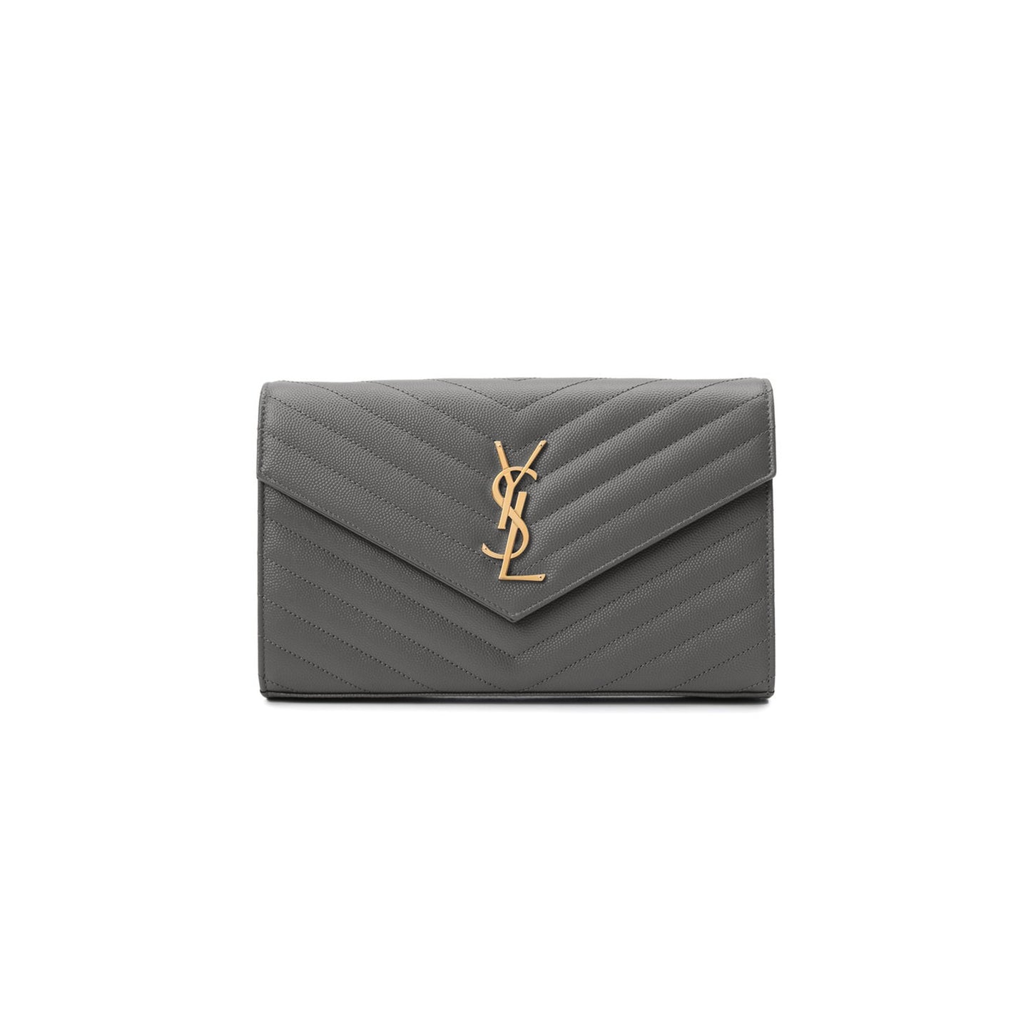 Y*L cassandre matelassÉ chain wallet in grain de poudre embossed leather 377828300659 (22.5*14*4cm)