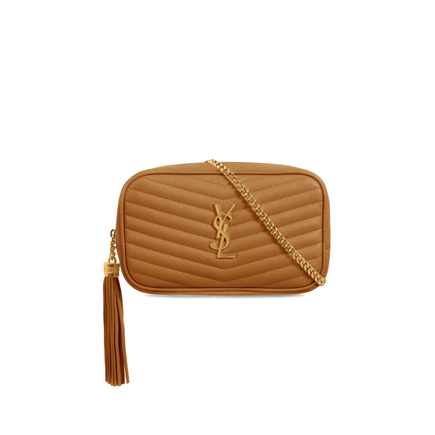 Y*L mini lou quilted camera bag natural dark goldย 39580966977617 (19*10.5*5cm)
