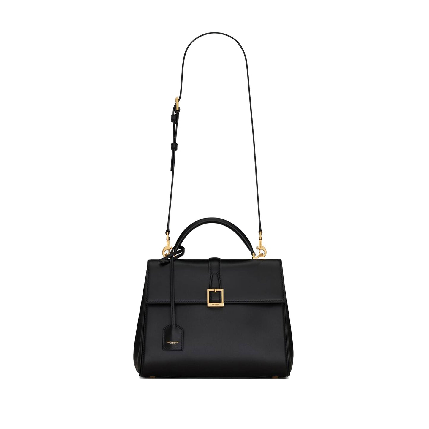 Y*L le fermoir small top handle bag in shiny leather 6869822za0w1000 (25*19.5*10.5/4)