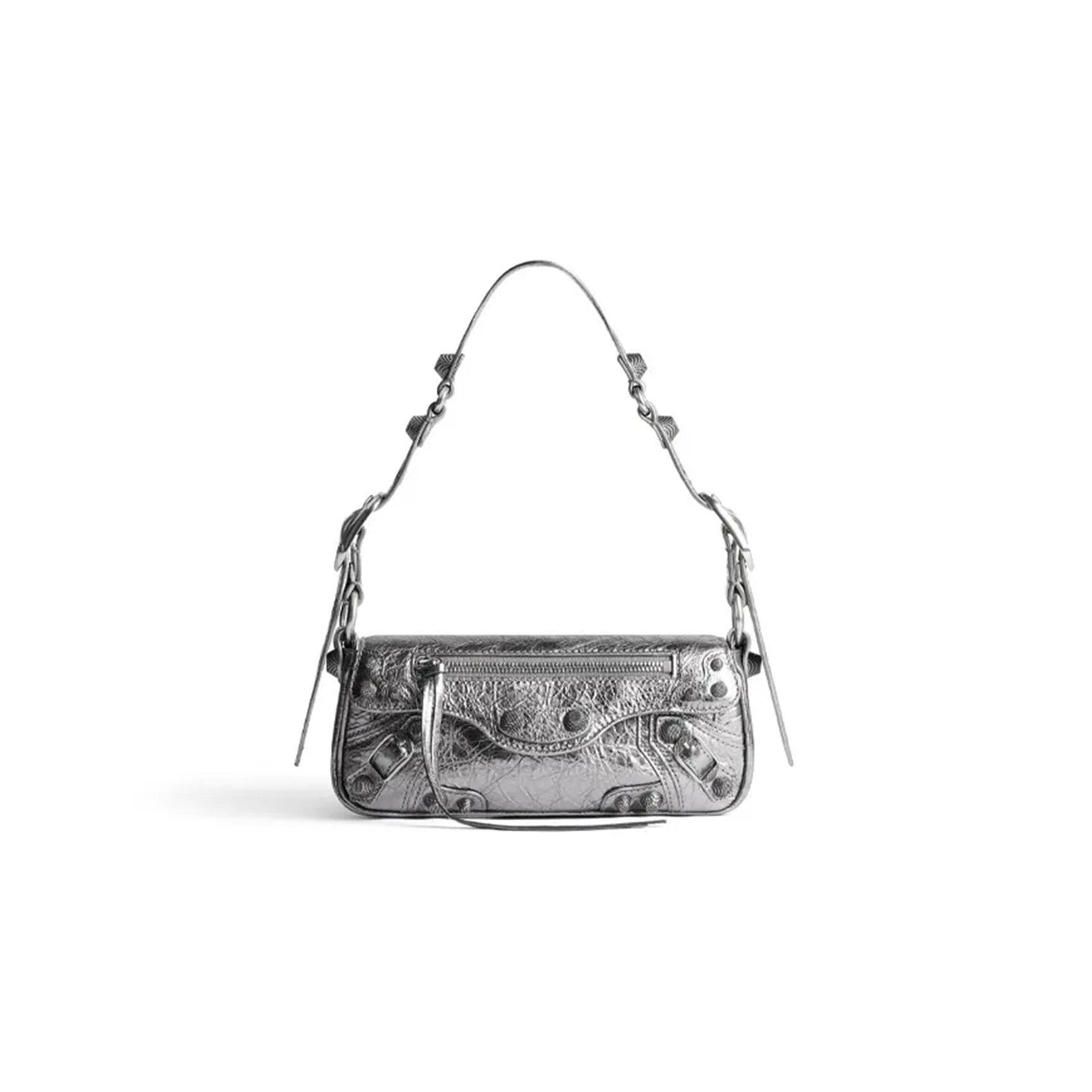 Ba1en*iaga women''s le cagole in mini silver 7716700gt3y8103 (22.8*12.9*4cm)