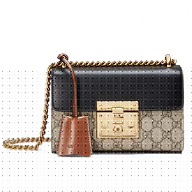 G*u*i padlock small gg shoulder bag 409487 (20.5*13*7.5cm)