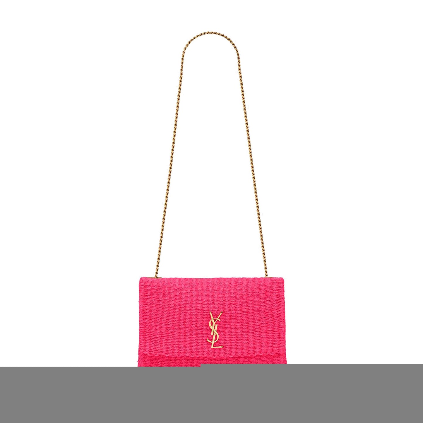 y*l kate medium S*pple chain bag in raffia 580065fabk35688 (28.5*20*6cm)