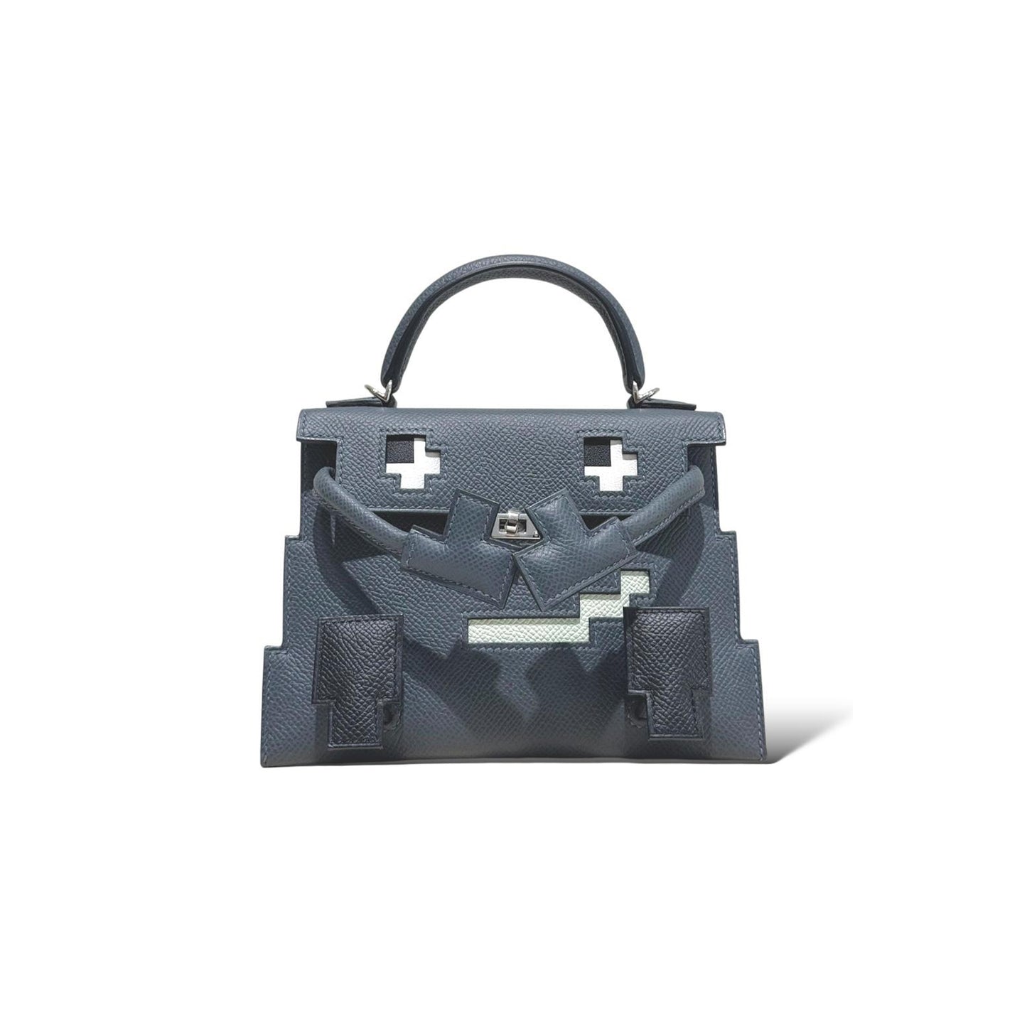 H**mes MASTER KELLY DOLE PICTO GRIS MISTY EPSOM620584 (18*15*6cm)