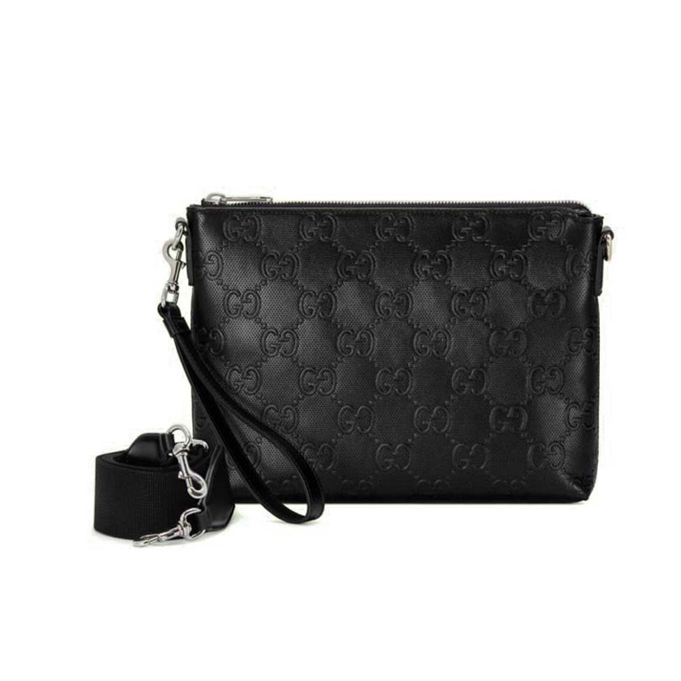 G*u*i gg embossed medium messenger bag 696009 (31*24.5*5cm)