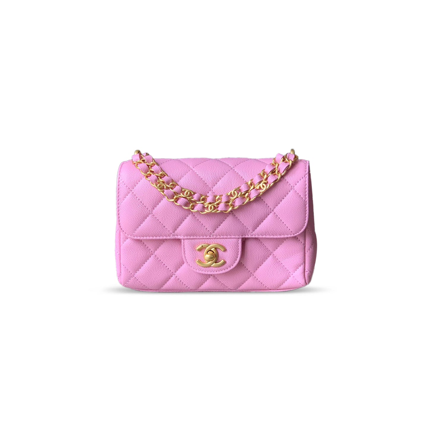 CHANE CAVIAR WALLET ON CHAIN 321498 (18*13*5.5cm)