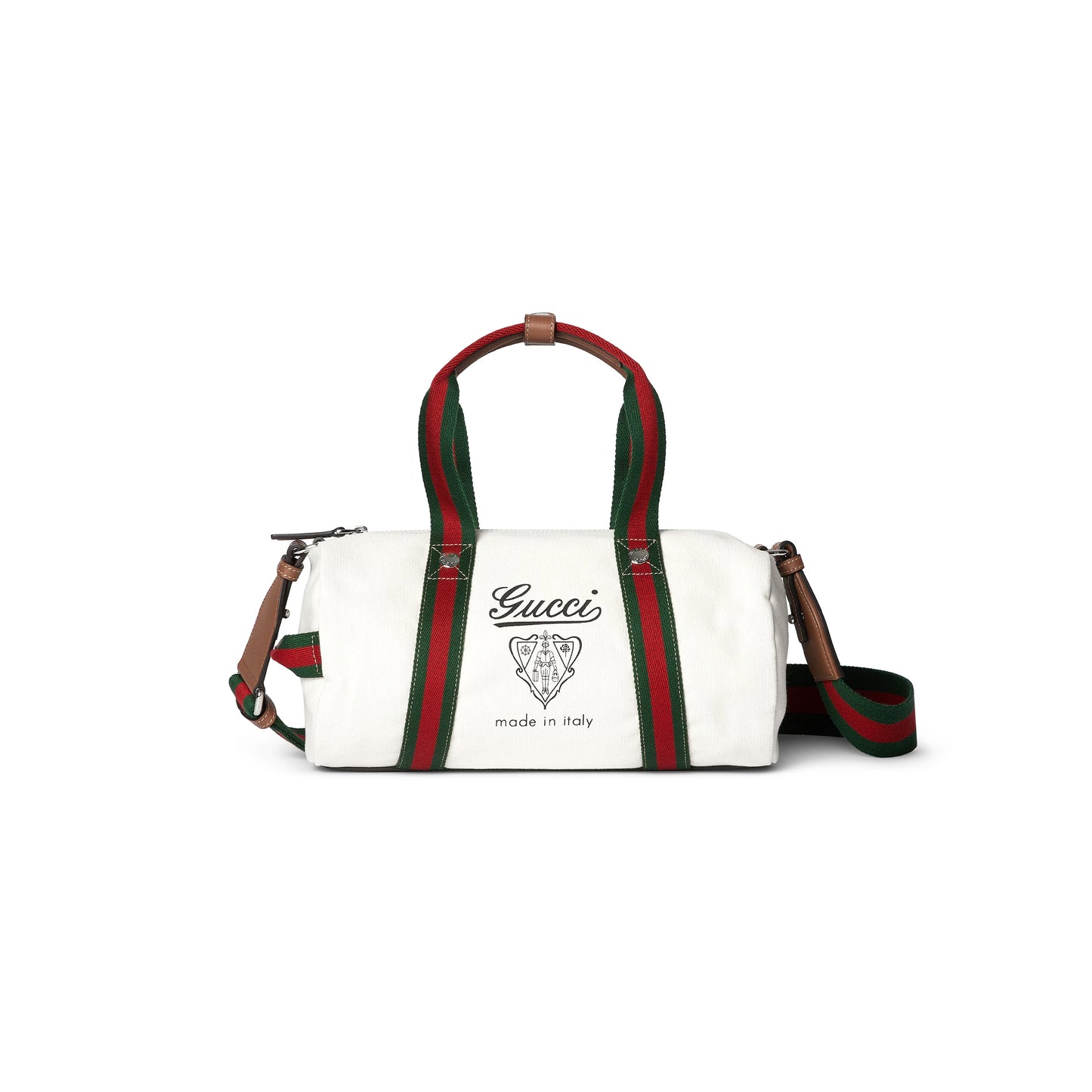 G*u*i small printed canvas duffle bag 816865 (30*16*15cm)