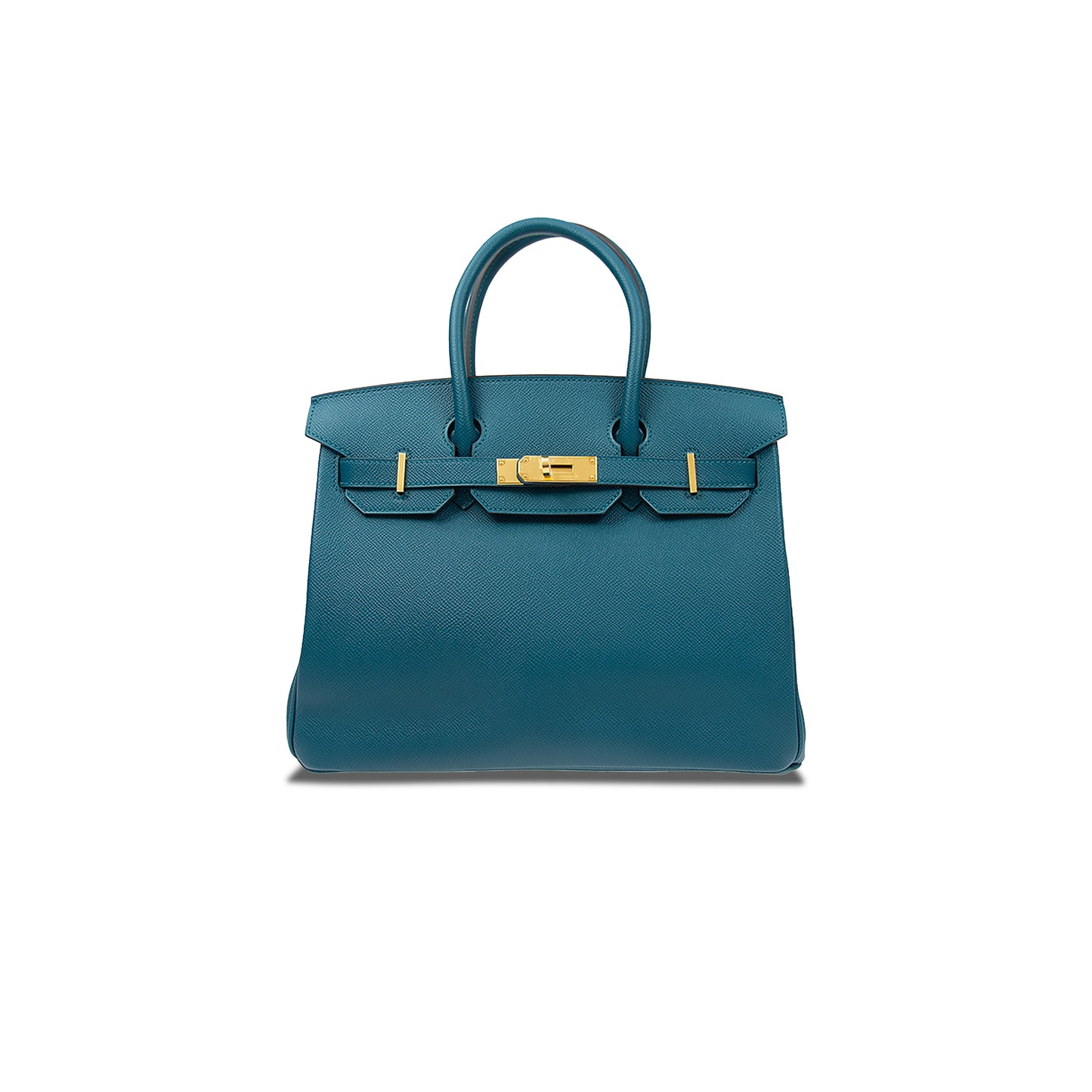 h**mes birkin 30 togo leather N0*Hern blue gold buckle bag h028369ccp3 (30*23*15cm)