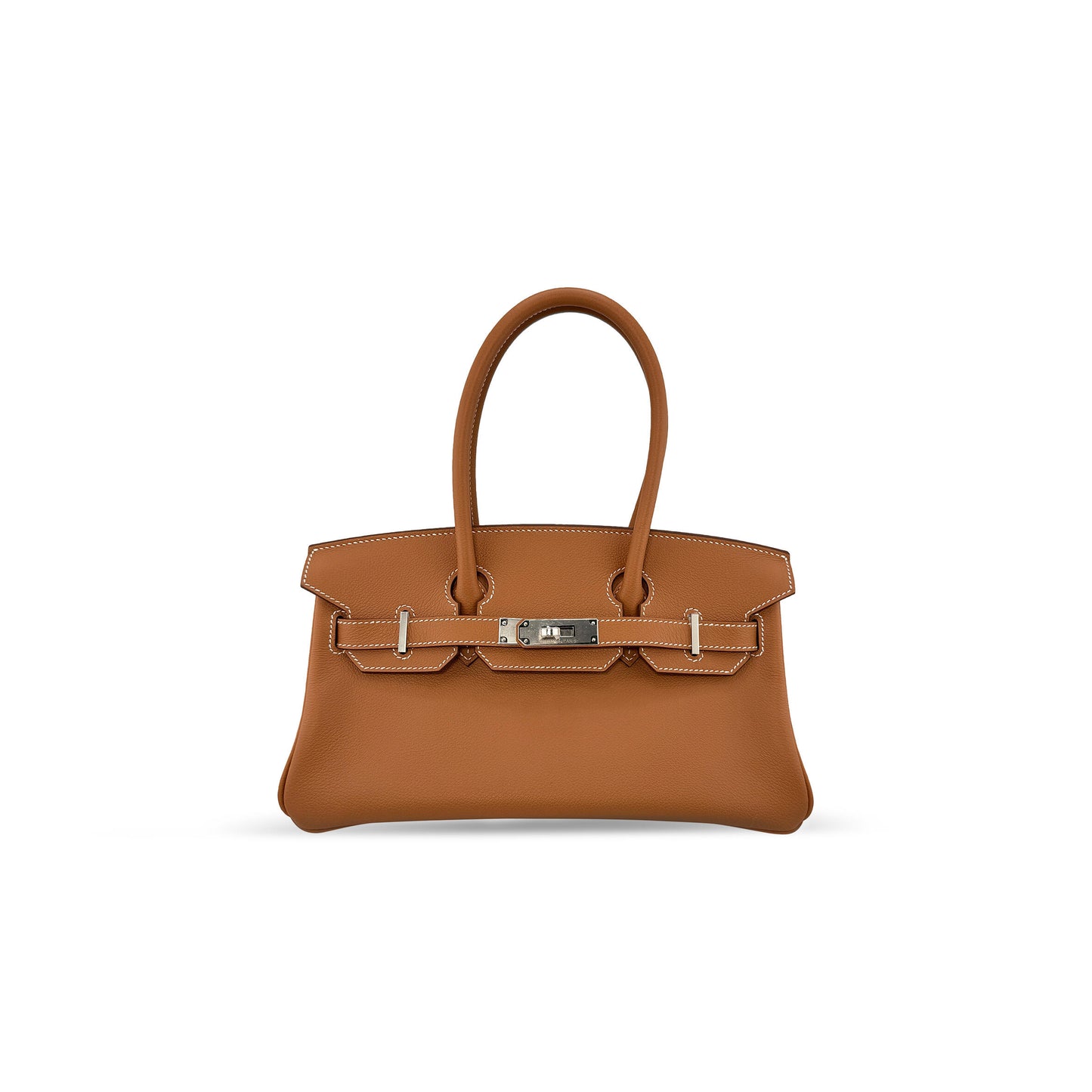H**me5 gold evercolor shoulder birkin 29 palladium hardware 382465 (29*16*3cm)