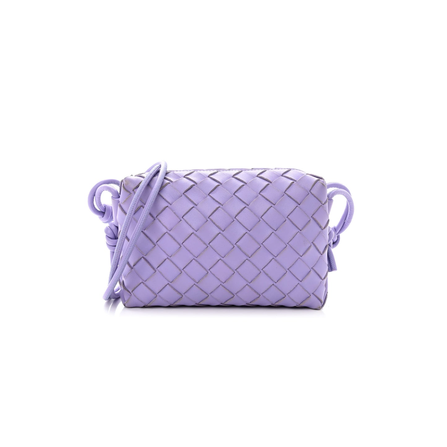 bo*te*ga Ve*ne*ta nappa intrecciato mini loop camera bag wisteria (17*10*6cm)
