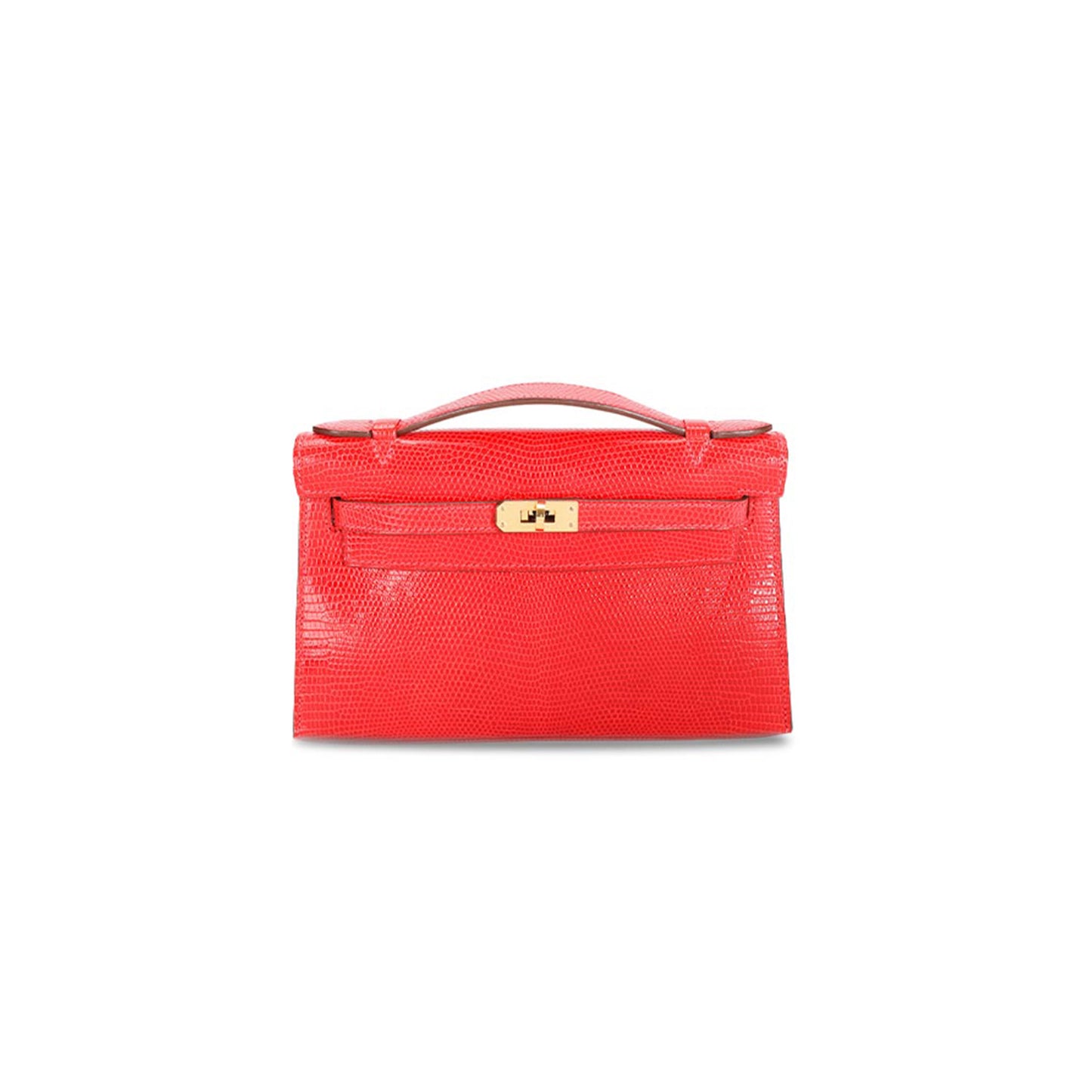 H**mes master braise niloticus lizard mini kelly pochette (22*14*7cm)