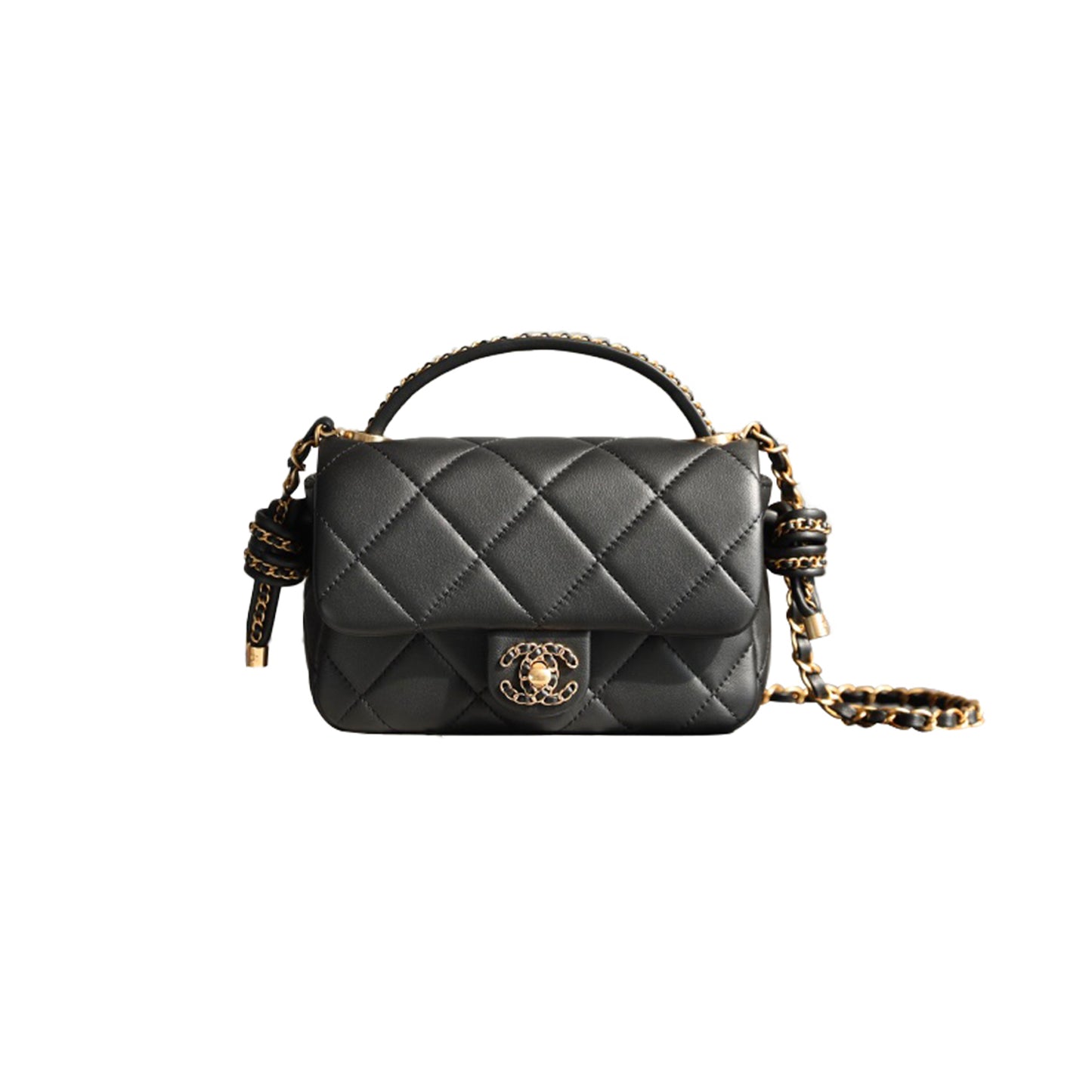 Ch*el mini knot flap bag (18*12*6cm)