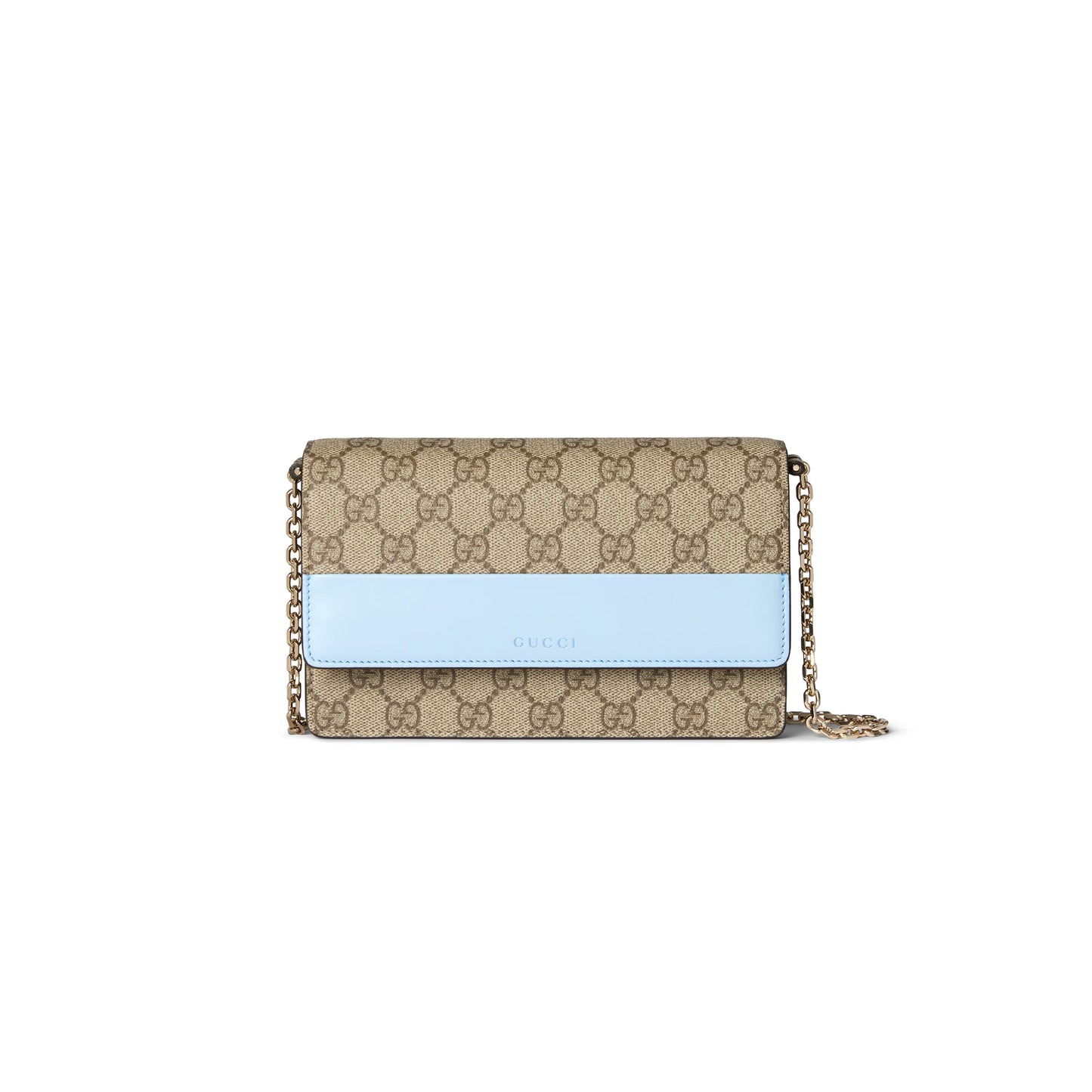 G*u*i gg emblem wallet on chain 838151 (20*13*4cm)