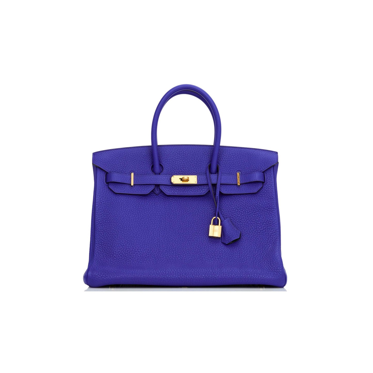 H**mes special order (hss) birkin 35 bleu electric verso clemence gold hardware (35*25*18cm)