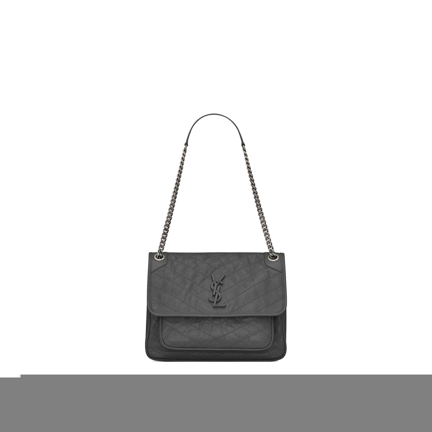 Y*L niki medium chain bag in crinkled vintage leather 6331580en041112 (28*20*8.5cm)