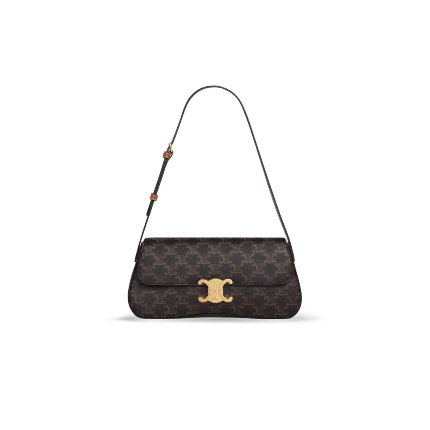 Ce**e medium teen Ce**e lola in triomphe canvas and calfskin 115533fn1.04lu (28*12*5cm)