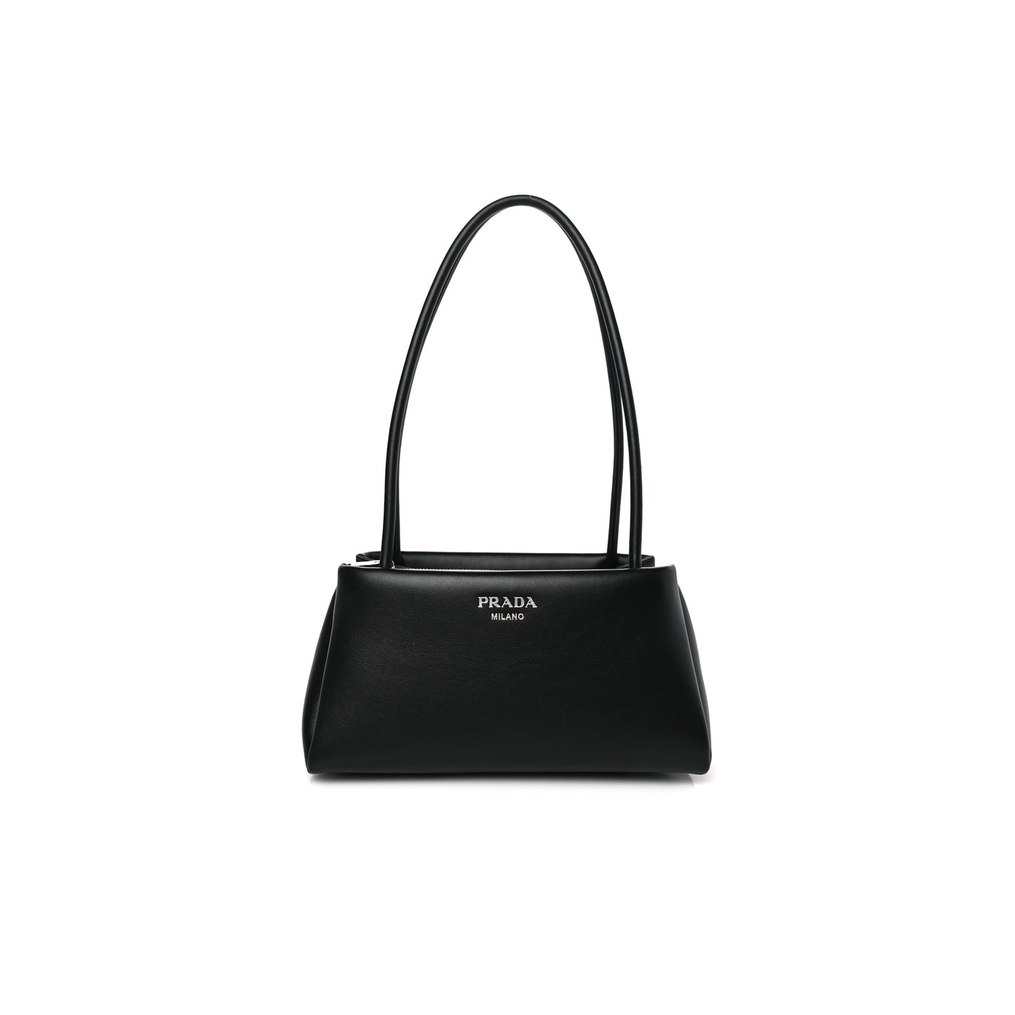 Pra*a nappa shoulder bag black 1ba368 (25*13.5*13cm)