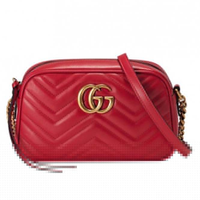 G*u*i marmont mini matelassÉ shoulder bag 448065 (18*12*6cm)