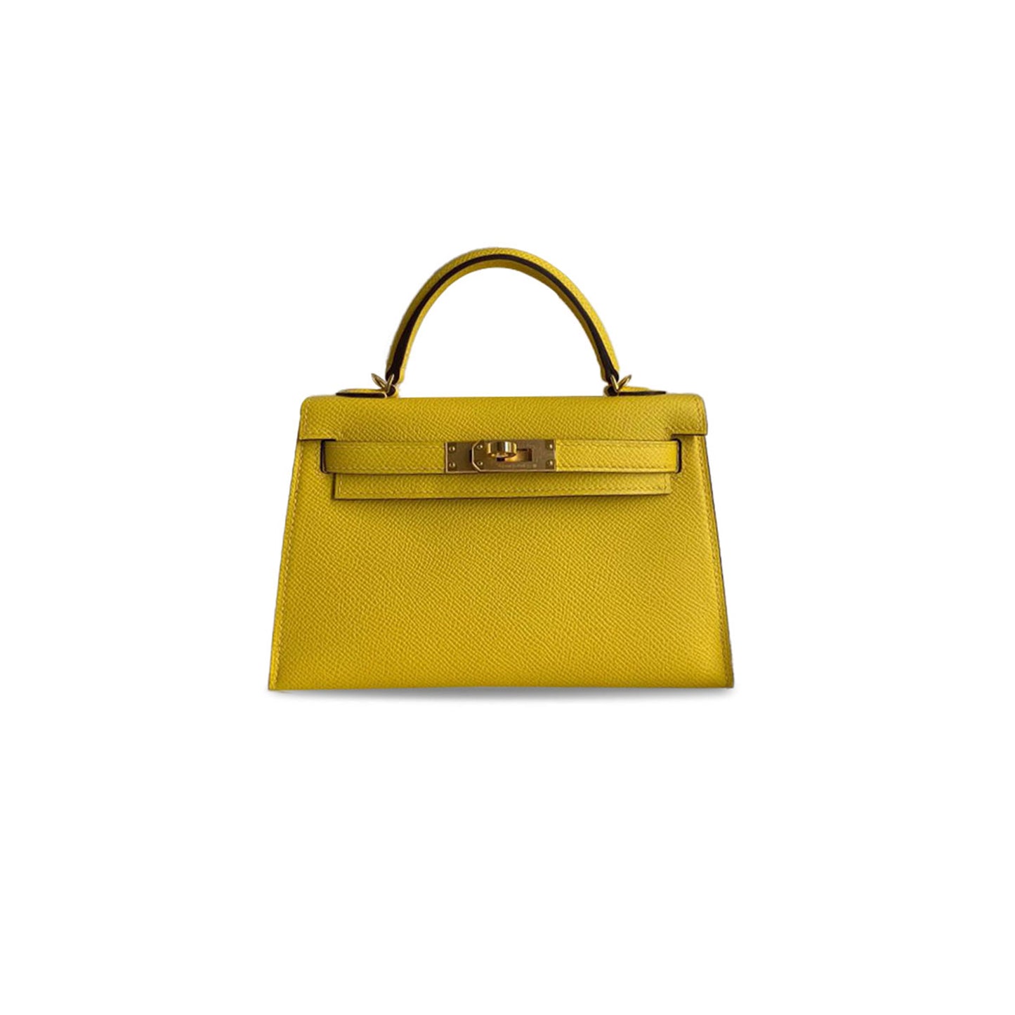 H**mes master mini kelly ii epsom amber gold buckle (19*12*5.5cm)