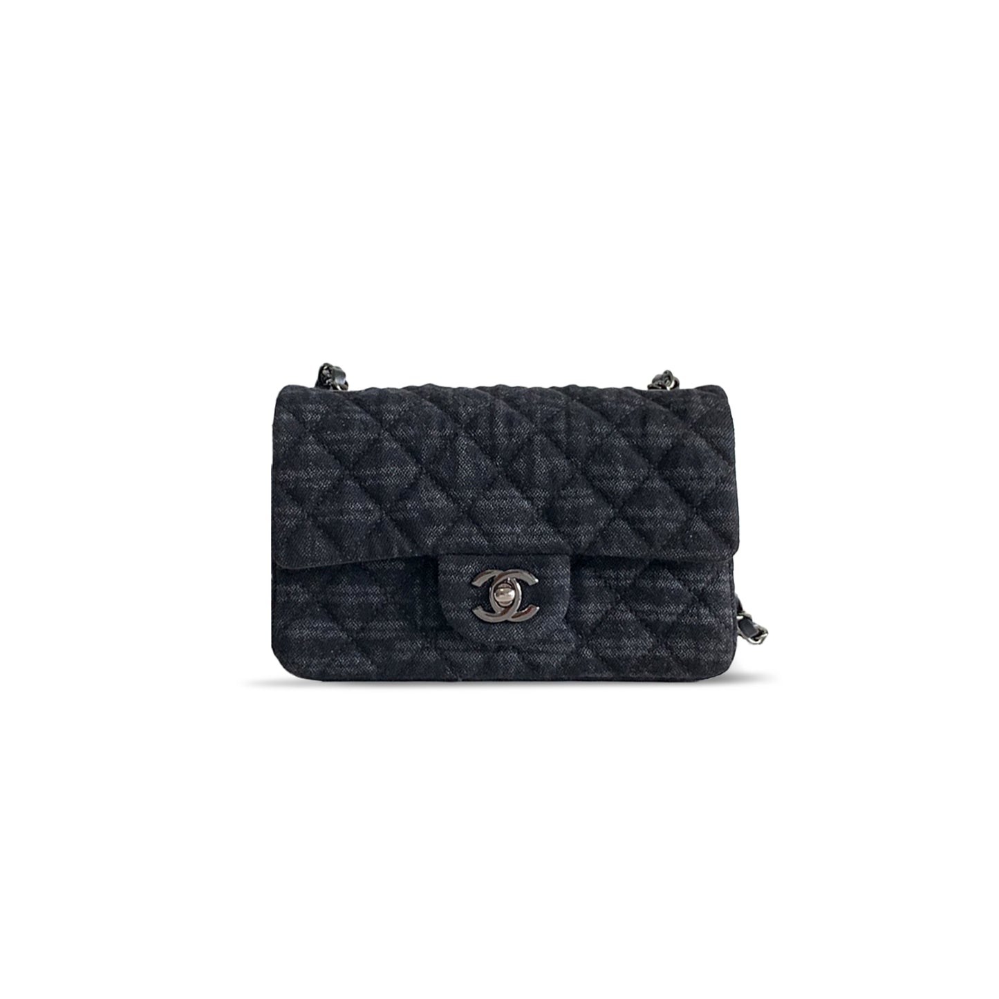 Ch*el denim flap bag as2240 (20*12*6cm)
