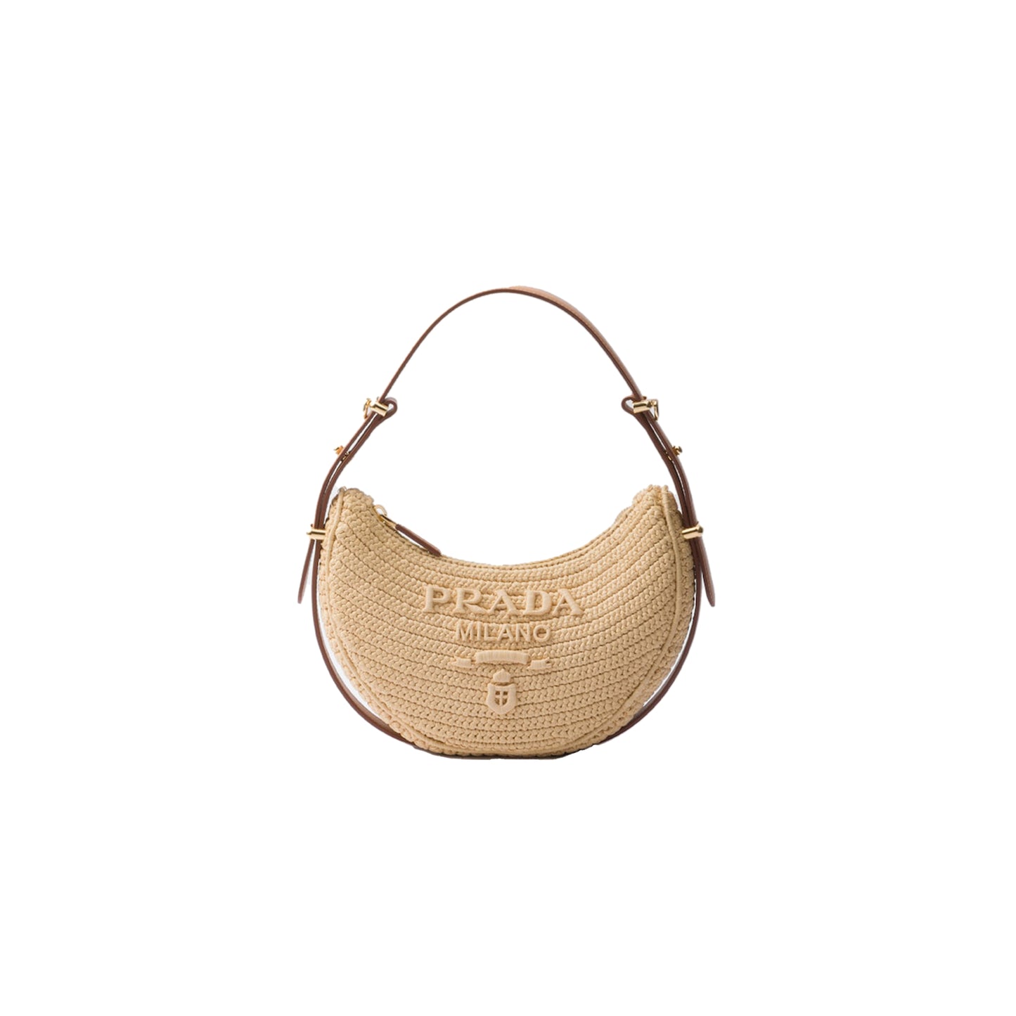Pra*a Pra*a arquร crochet shoulder bag 1bc194 (22.5*18.5*6cm)