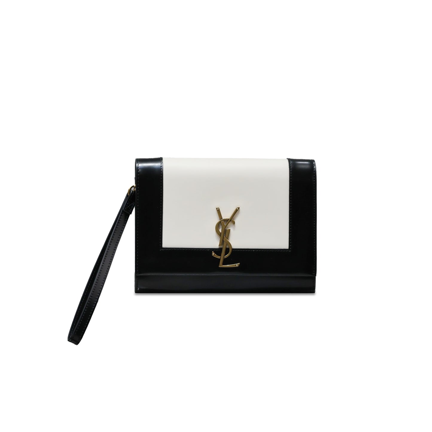 Y*L cassandre flap pouch in shiny leather 753883aab9t9299 (21*16*3cm)