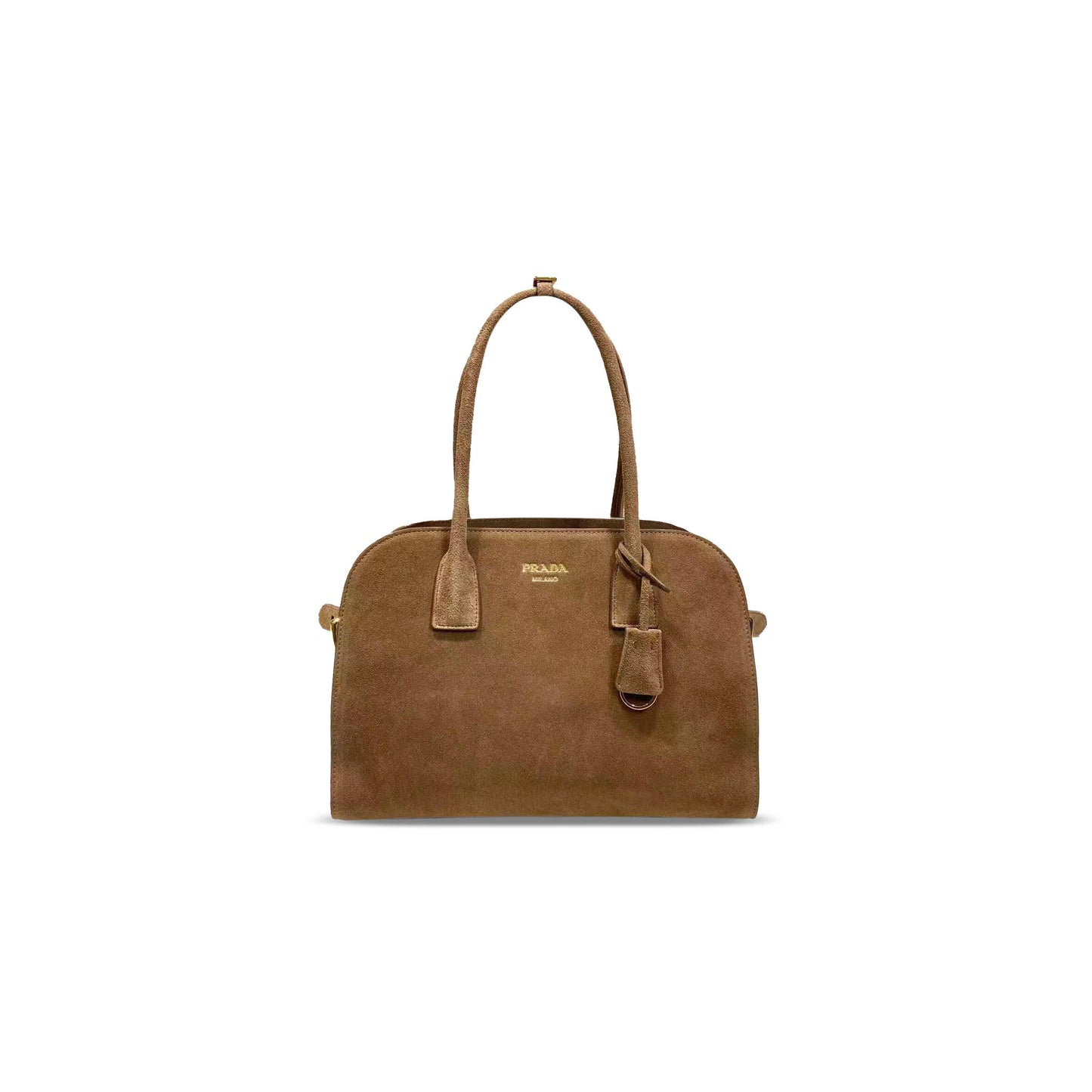 Pra*a medium suede tote bag 1bg538 (32*23.5*16cm)