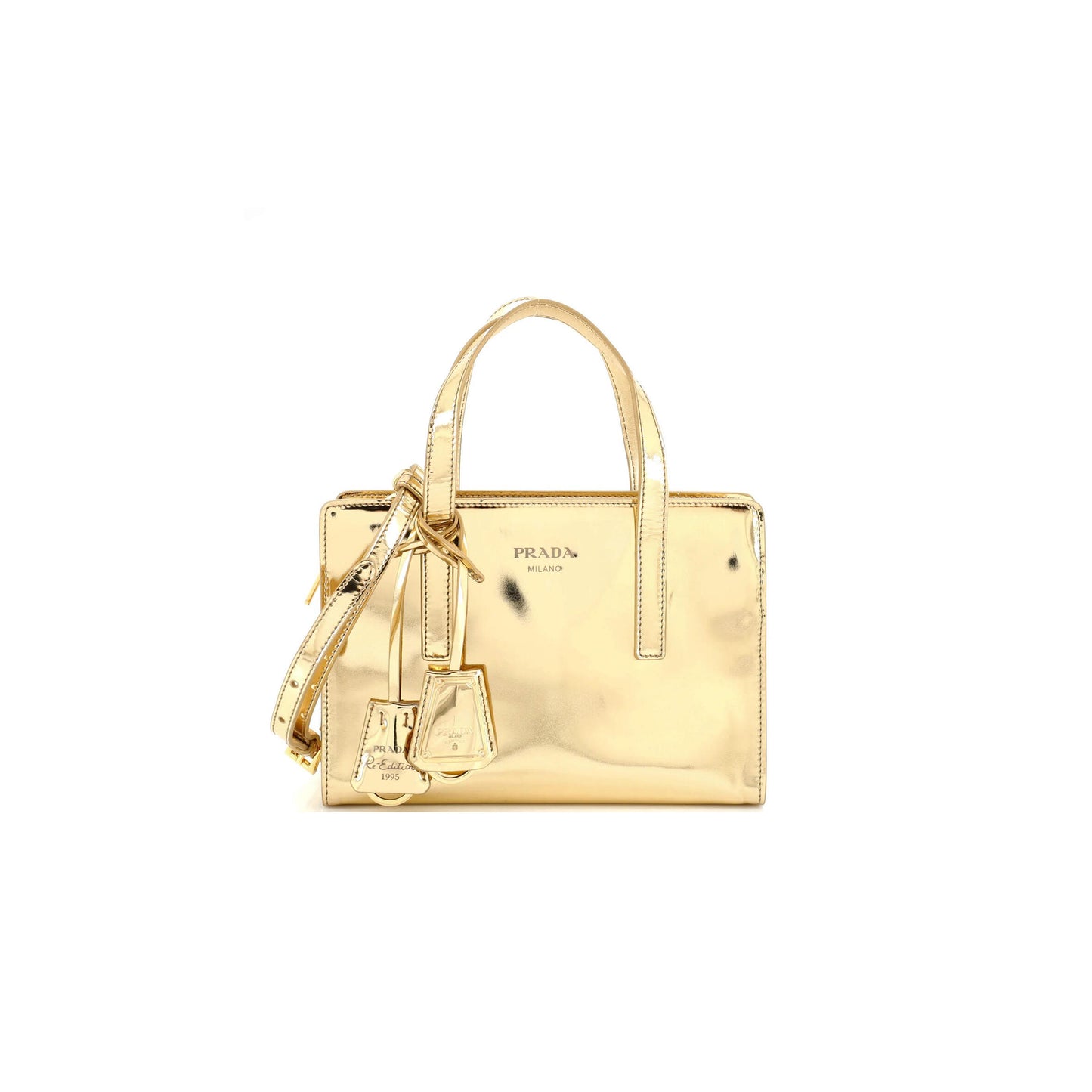 Pra*a re-edition 1995 tote spazzolato leather mini 1ba357 (22*15*6.5cm)