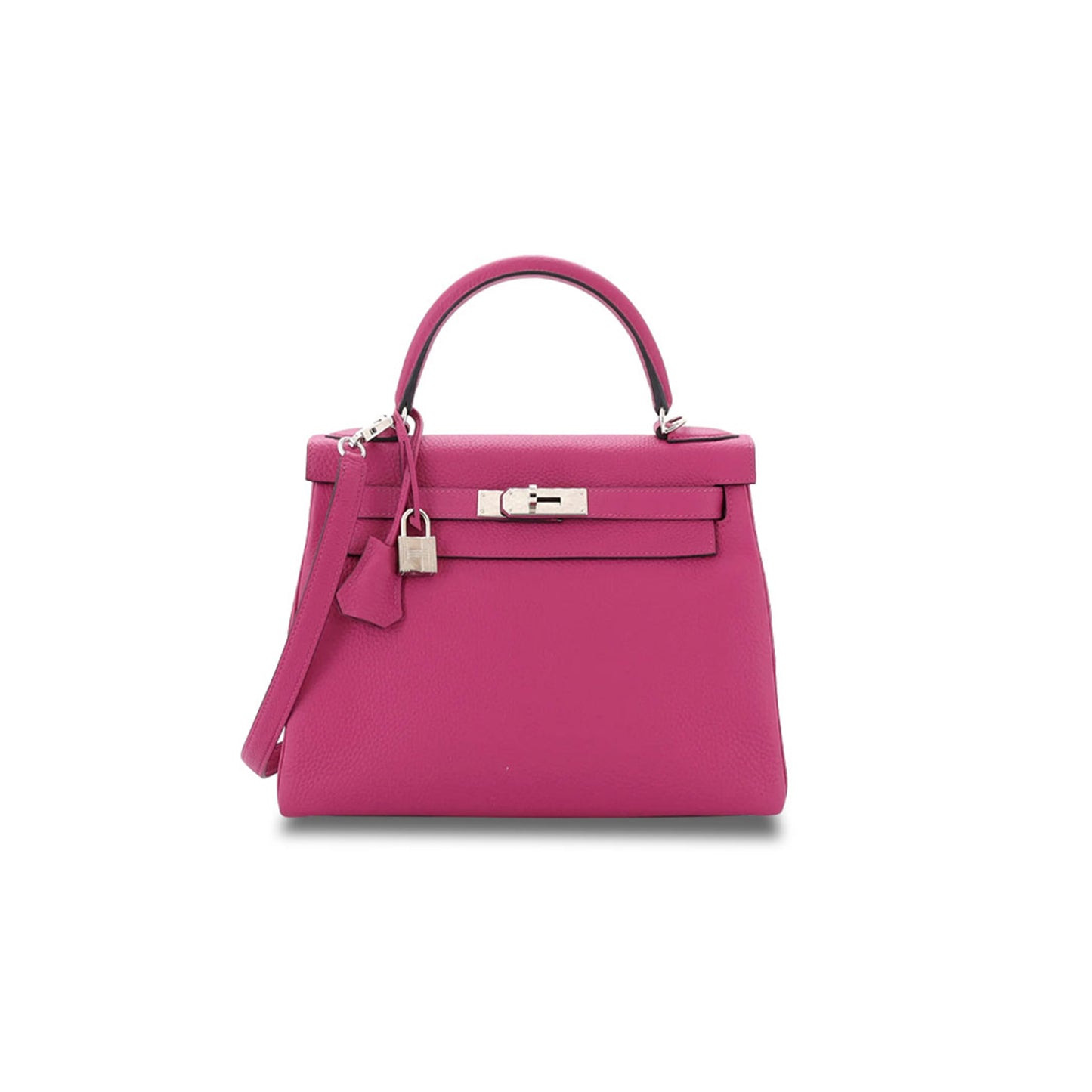H**mes kelly 28 rose pour pre togo with palladium hardware (28*22*10cm)