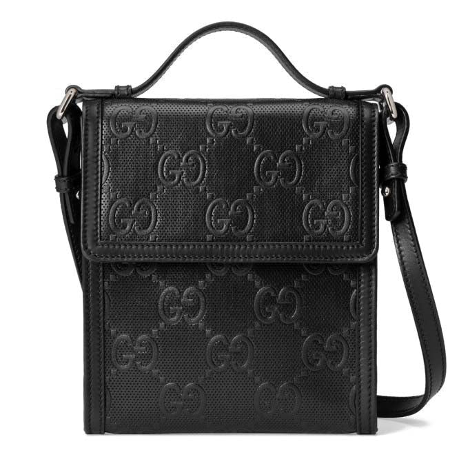 G*u*i gg embossed messenger bag 625782 (20.5*18*4cm)
