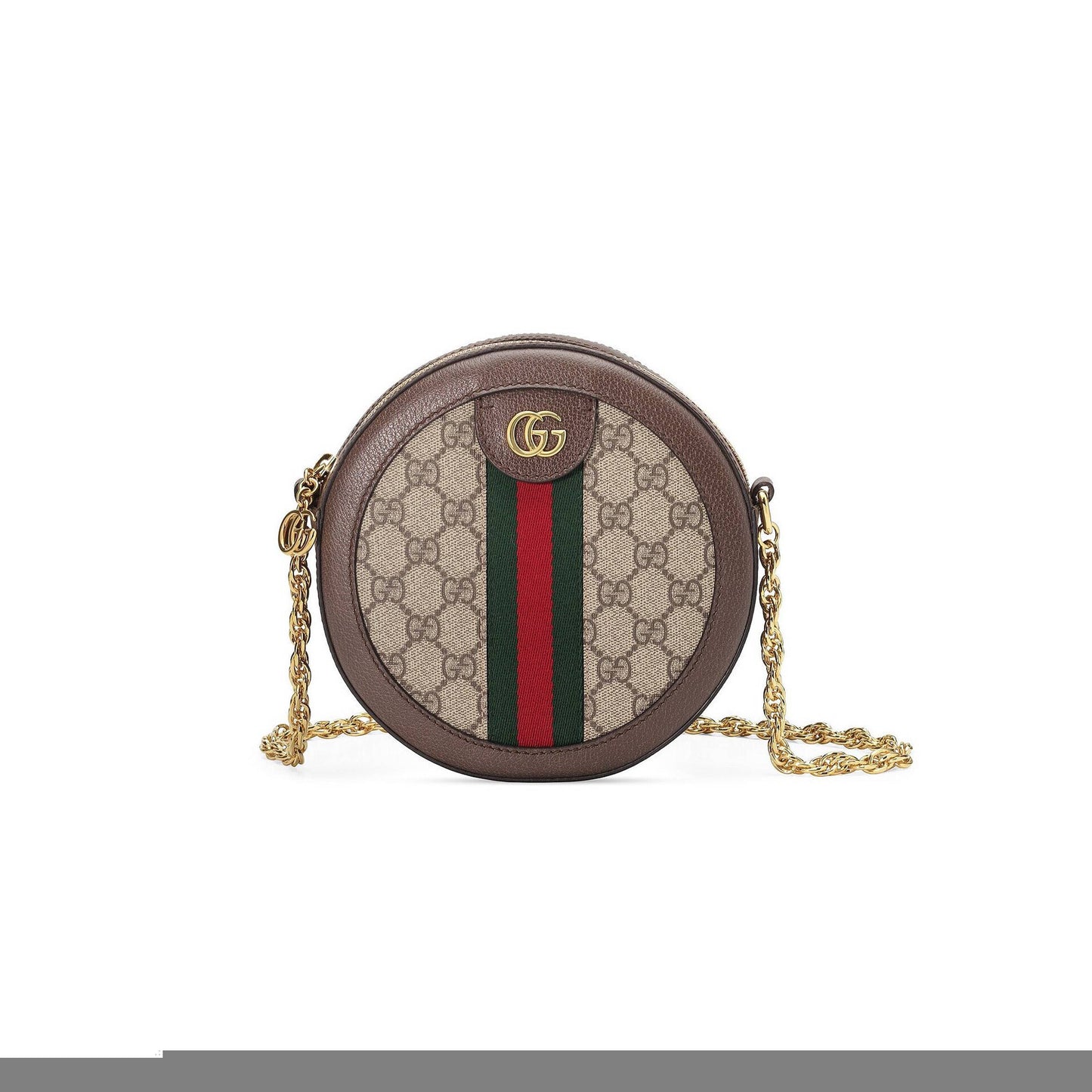 G*u*i ophidia mini gg round shoulder bag 550618 (18*18*4.5cm)