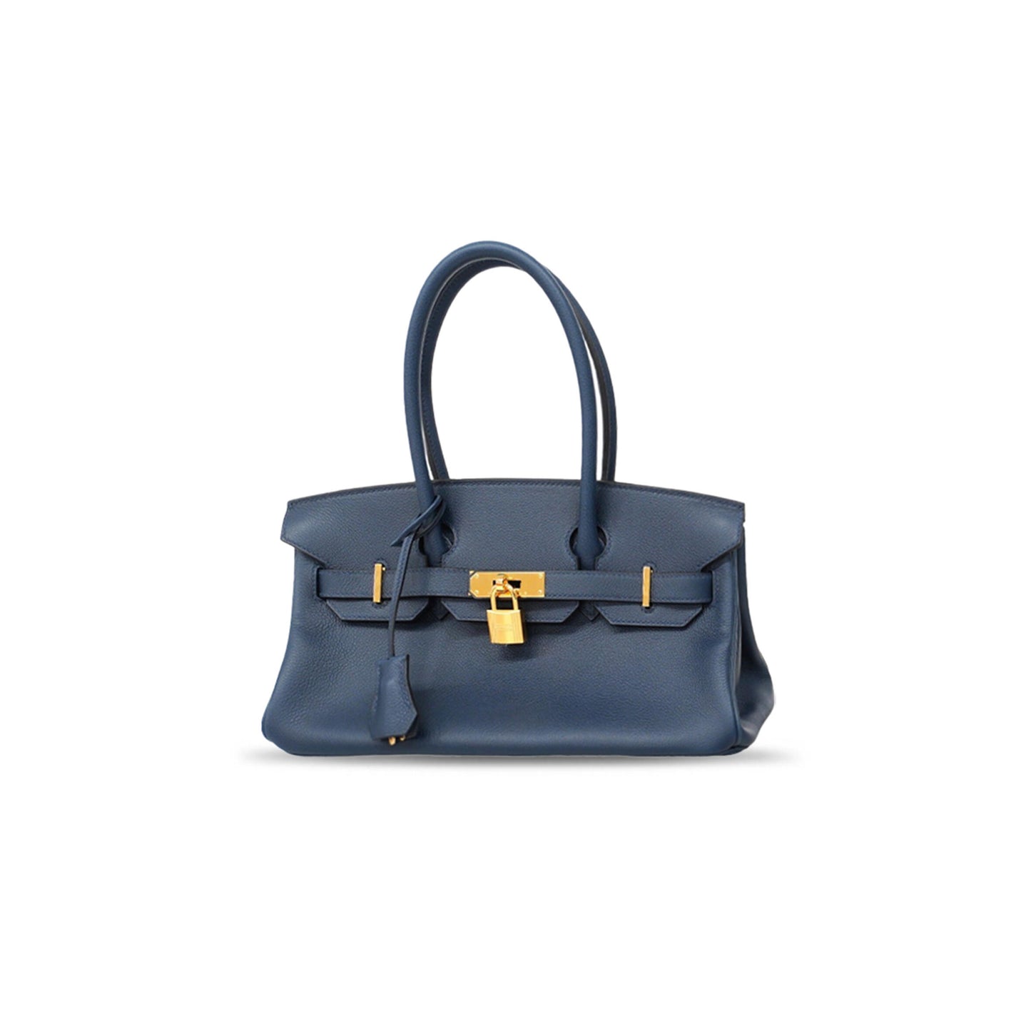 H**mes BIRKIN 29 EVERCOLOR SHOULDER BAG BLUE INDIGO (29*18*14cm)