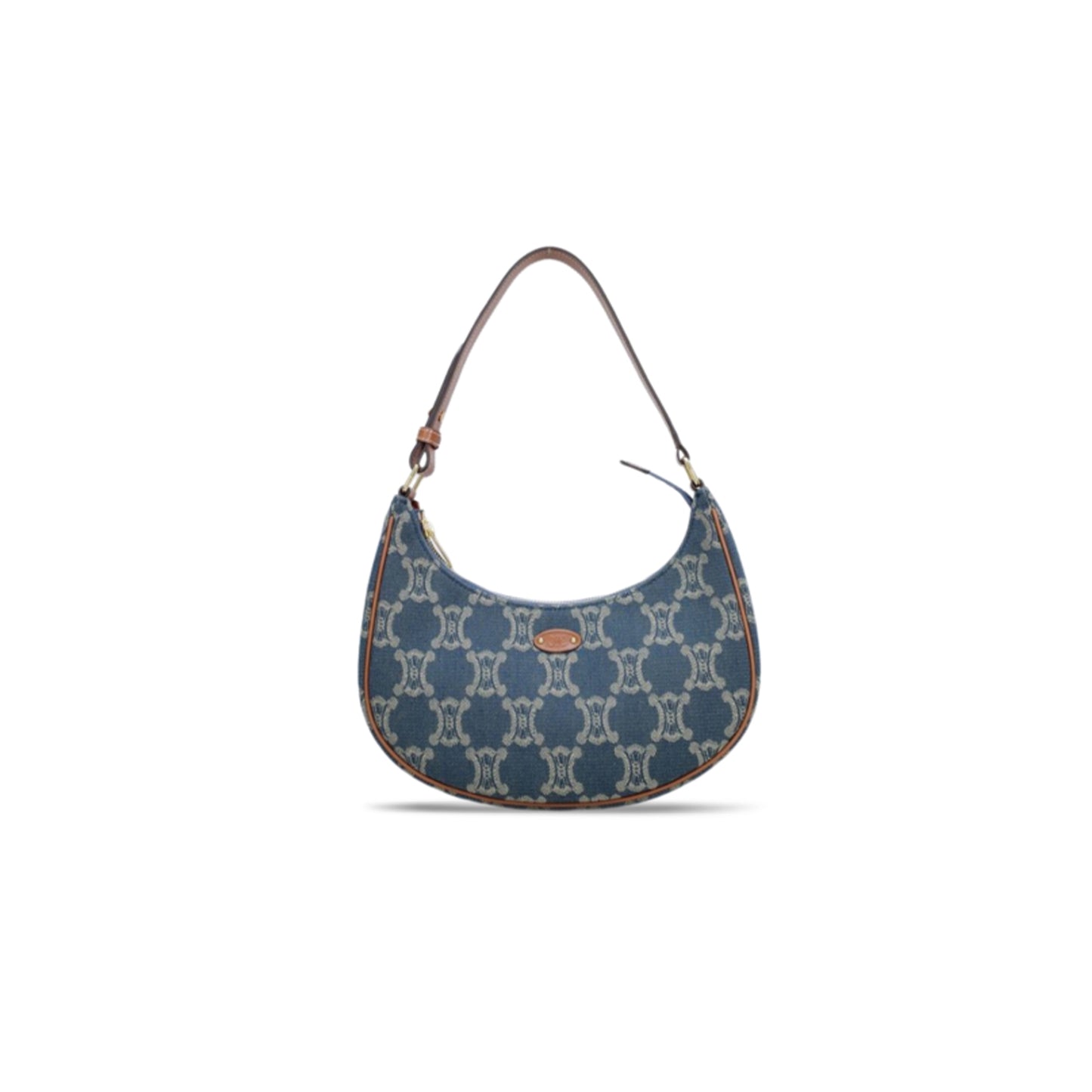 Ce**e ava bag in triomphe canvas and calfskin 193952cs8.38nf (23*14*7cm)