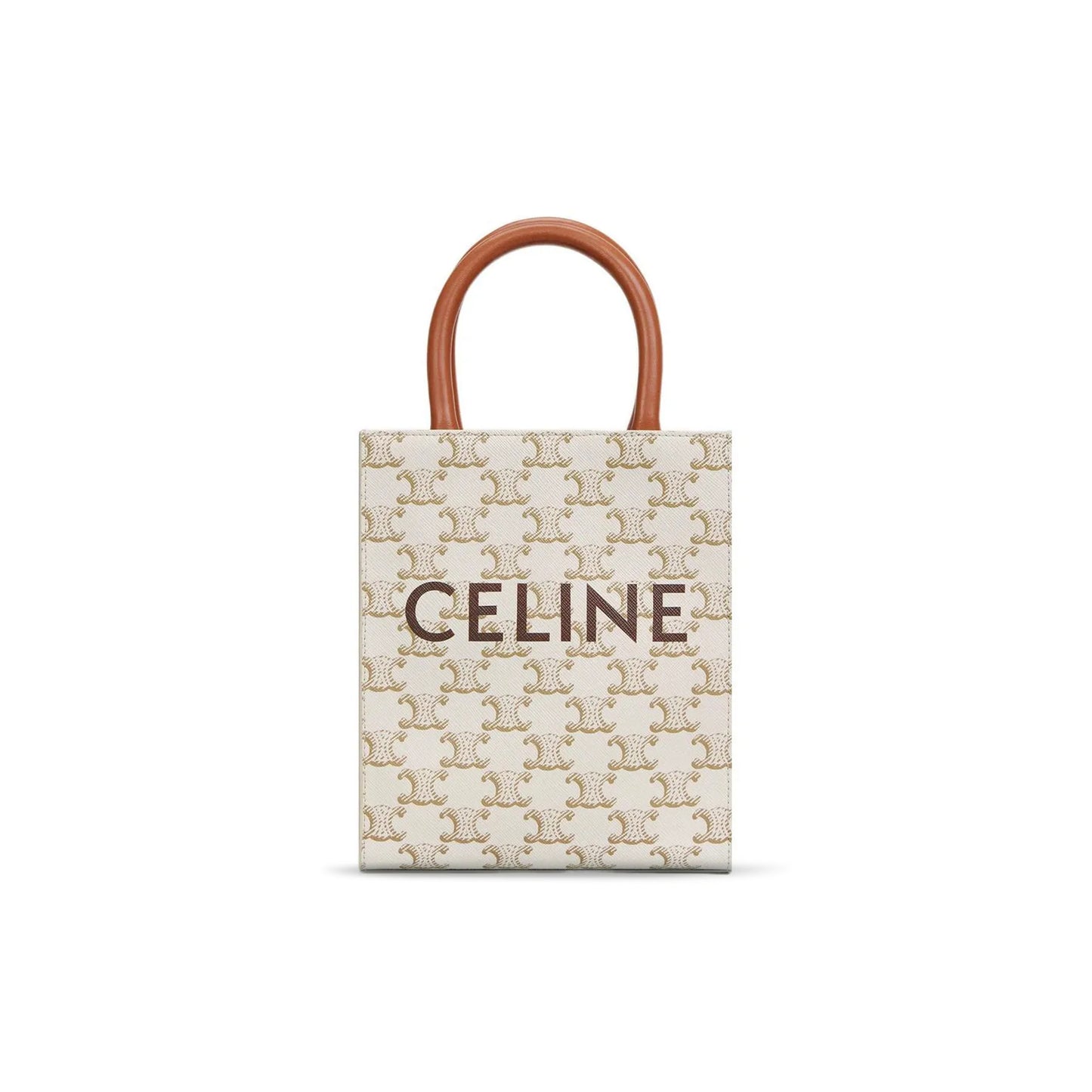 Ce**e mini tote in cabas triomphe prints and leather 194372bzk.01bc (21*17*4cm)