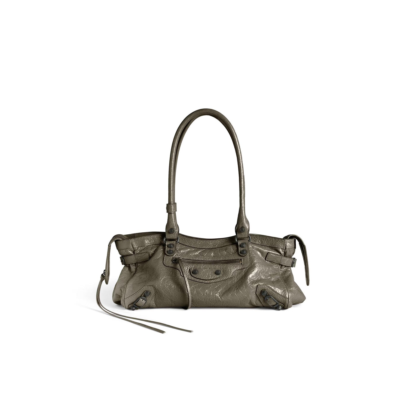 Ba1en*iaga women''s le city bag east-west in army green 8457042abek3258 (39.8*17.7*14.9cm)