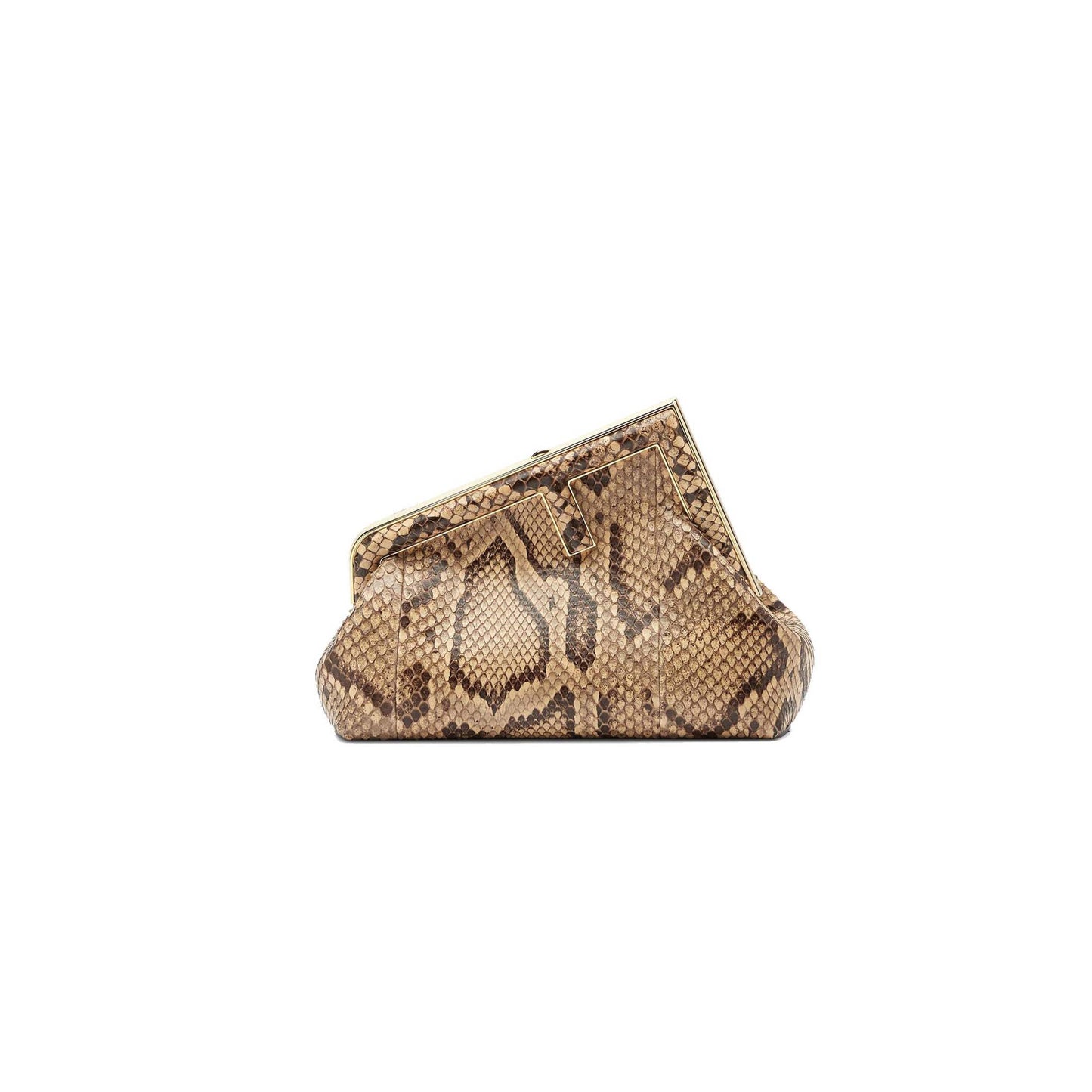 F**di first small - brown python leather bag 8bp129a0zff0c89 (26*18*9.5cm)