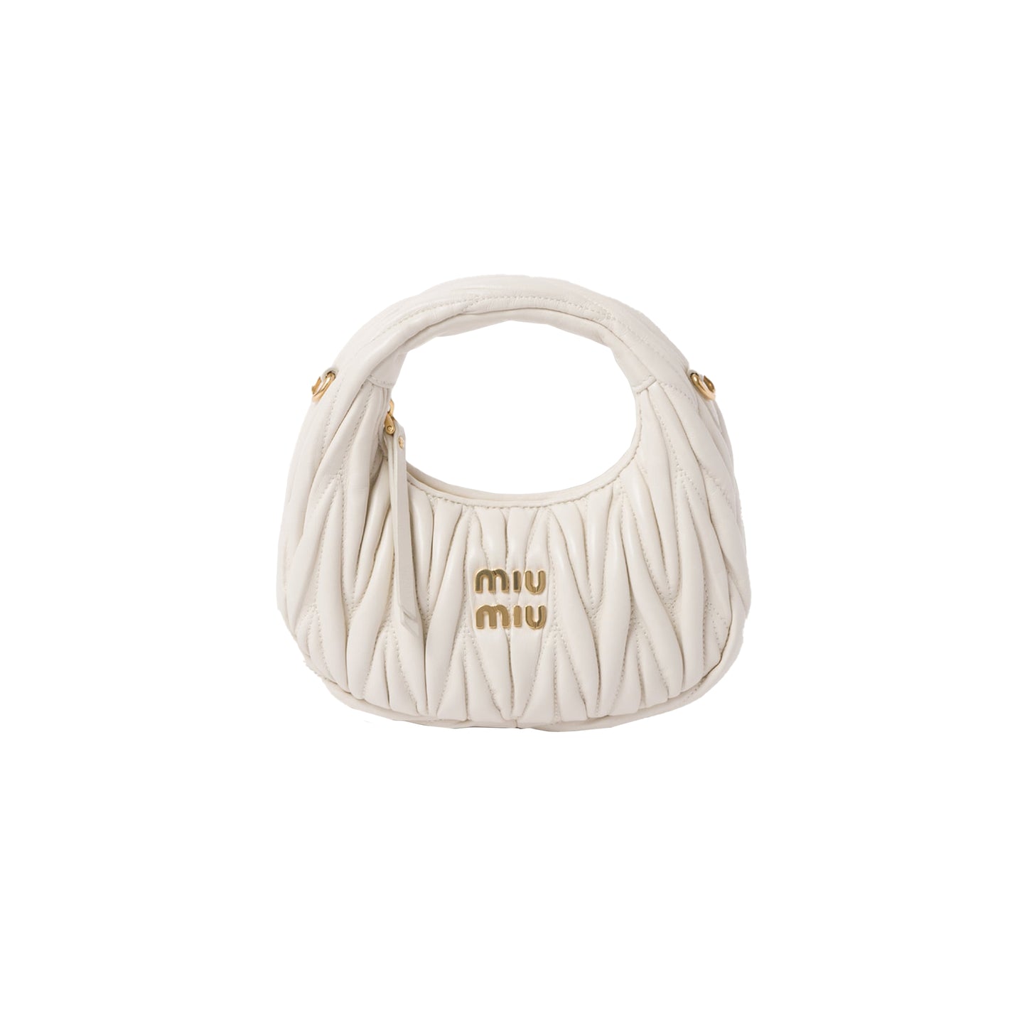 M1v M1v wander matelassÉ nappa leather hobo mini-bag 5bp078 (17.5*14*5.5cm)