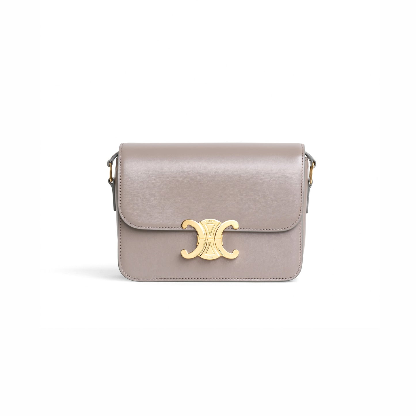 CELIN SMALL TEEN TRIOMPHE BAG IN SHINY CALFSKIN 188423BF4.10BL (18.5*14*6cm)